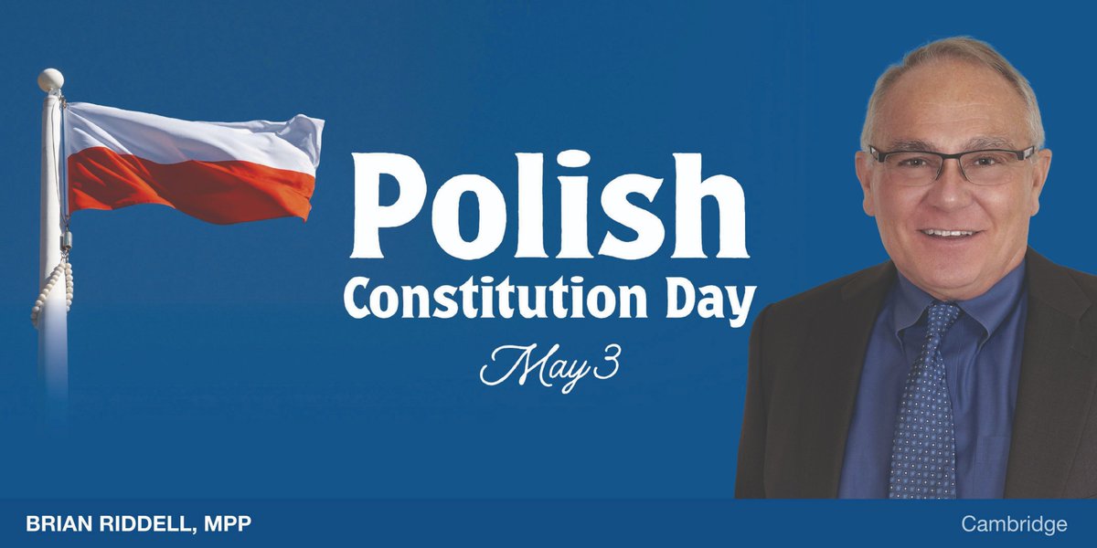 Happy #PolishConstitutionDay! Ontario is proud to have been home for over 150 years to the Polish community. Our government is proud to celebrate the mutual values of democracy, human rights, and international cooperation with the Polish community.