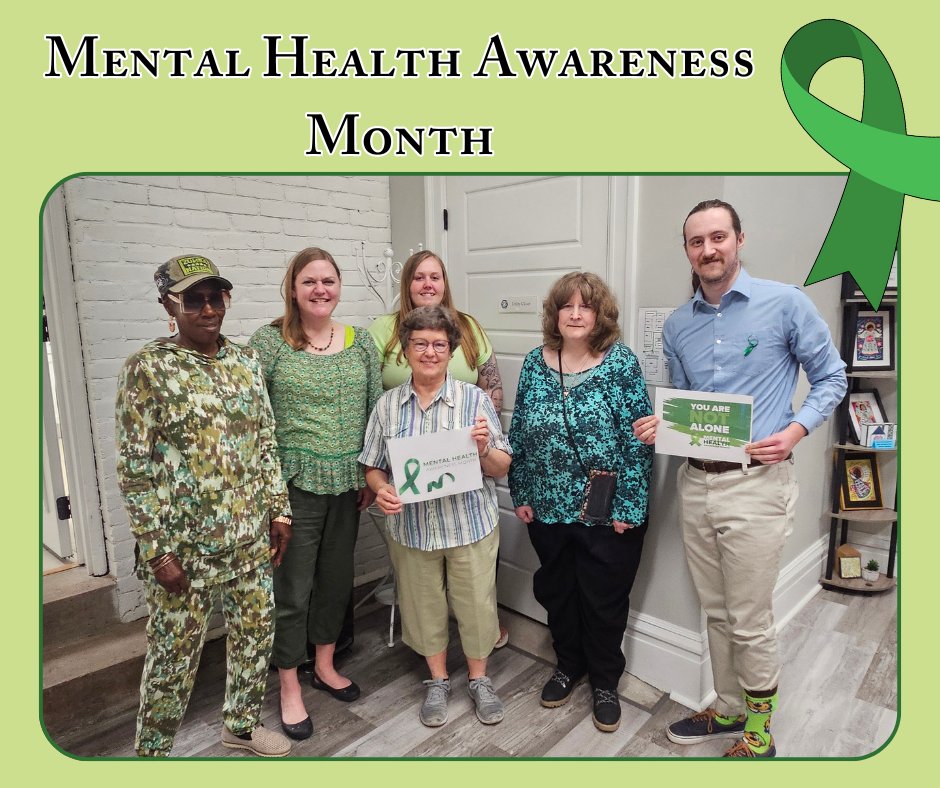 On Fridays, we wear green... for Mental Health Awareness Month!

Join us in spreading awareness and breaking the stigma. Let's talk about it, support each other, and make mental health a priority!
#MentalHealthAwareness #SistersPlace #Support #CommunityWellness