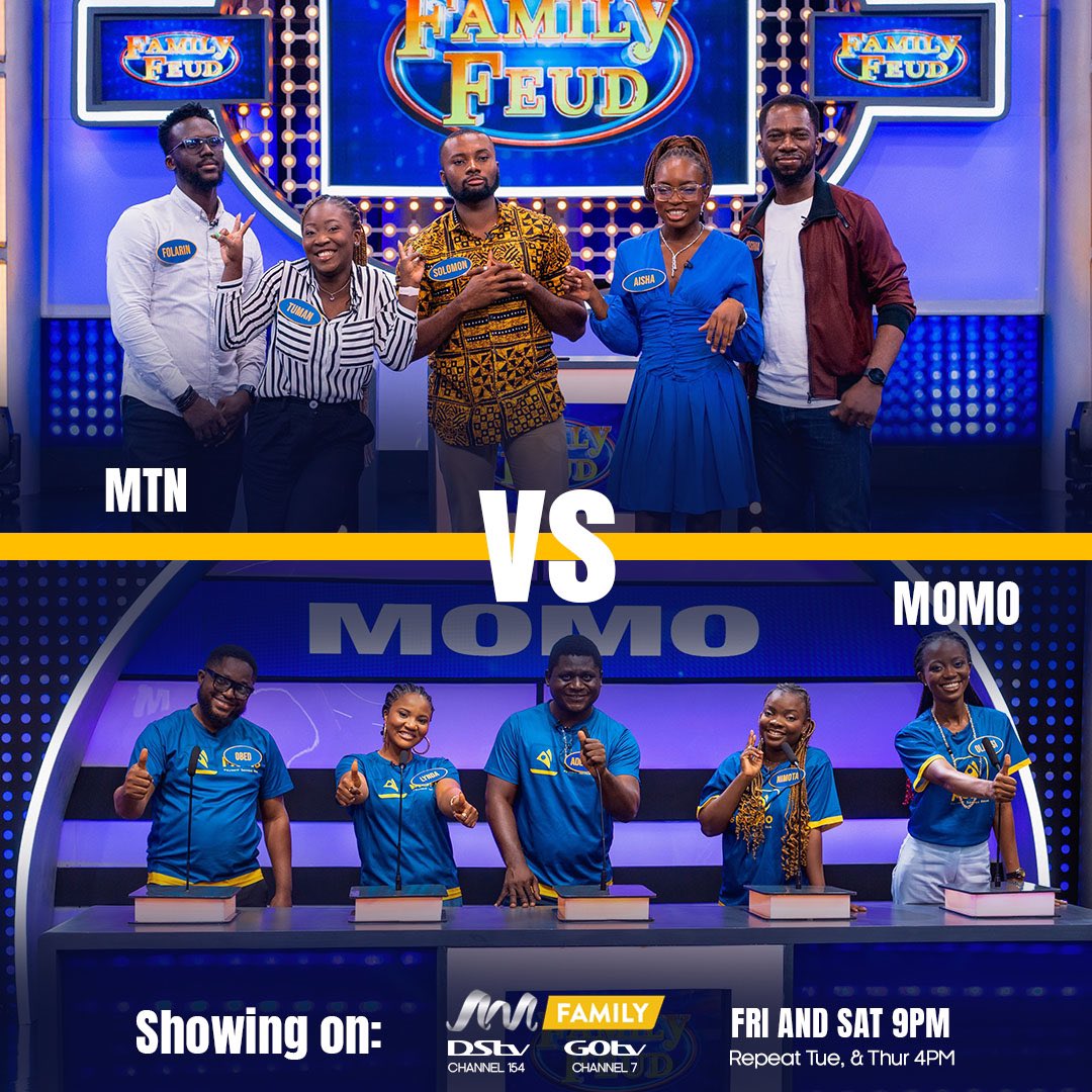 Battle of the sponsors is about to begin 💪🏻💪🏻🥁🥁. Be at alert! It’s almost game time #familyfeudnigeria