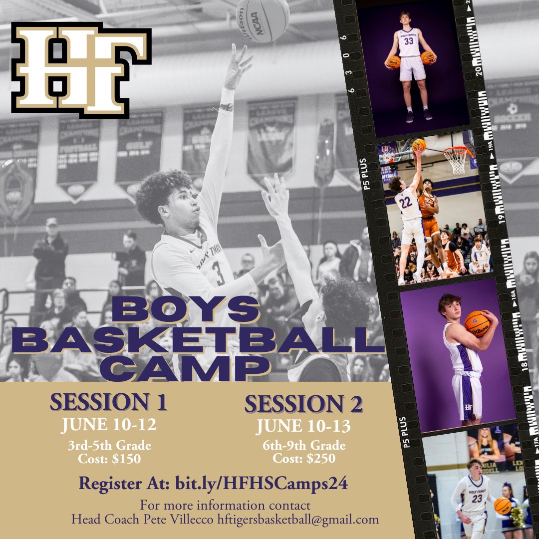 HF Basketball Camps are back this June! Sessions for boys going into grades 3-9. You can sign up at secure.acceptiva.com/?cst=EVWKRT