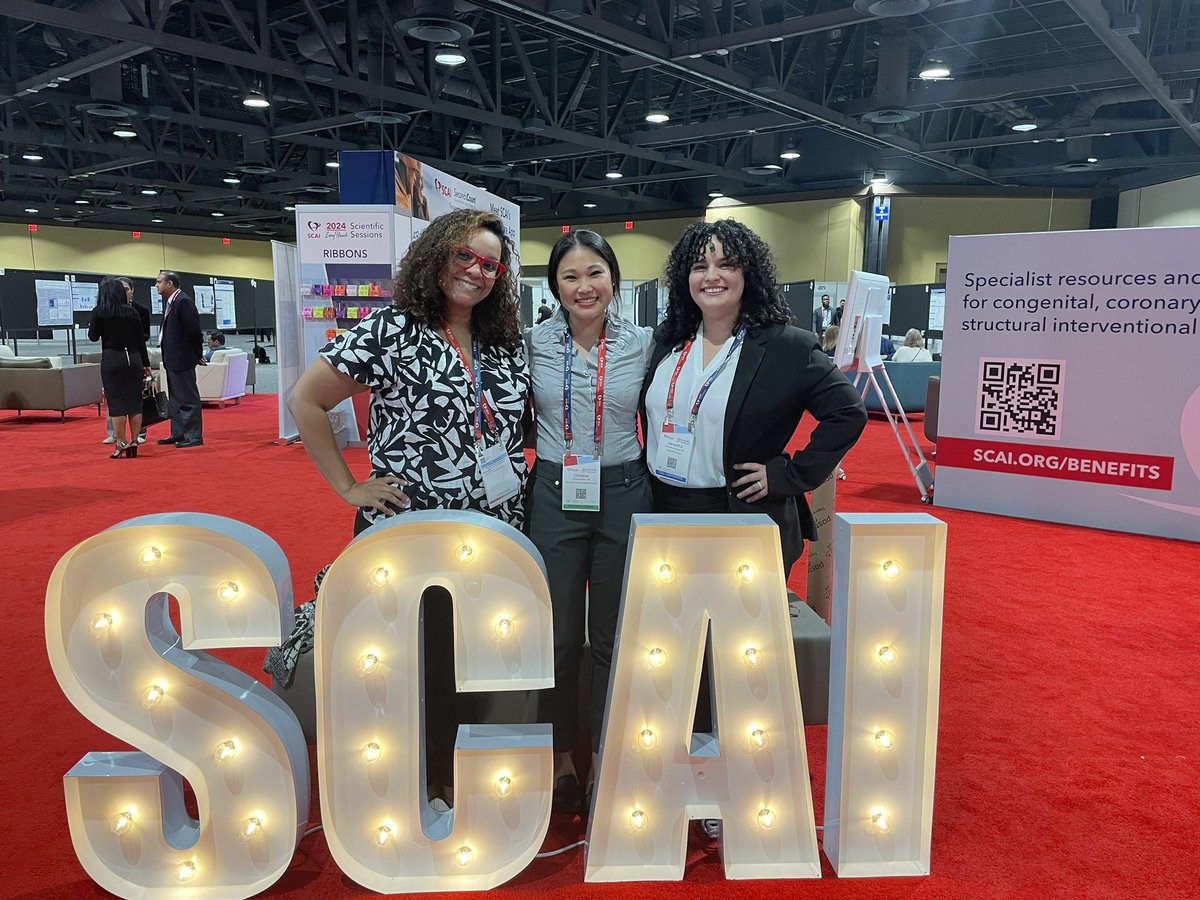 Excited to be at @SCAI 2024!! Learning so much at the Fellows Summit with Charlene and @sammiches14!!