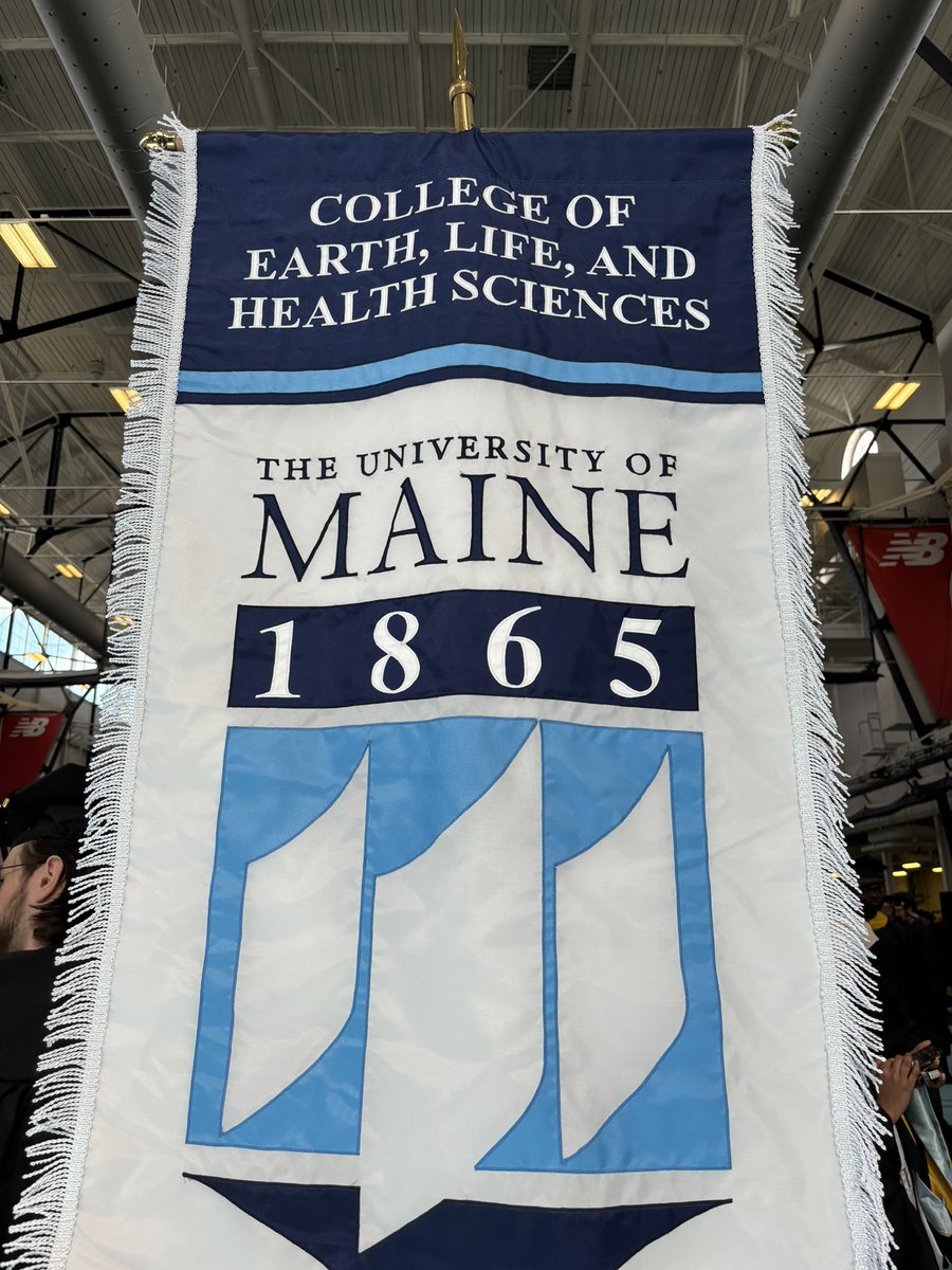 It’s time for the @UMaine 2024 Graduate Commencement! I’m honored to be representing the College of Earth Life and Health Sciences in the procession, and to assist Dean Rowland with hooding our Masters students. Congratulations, Black Bears! We’re so proud.