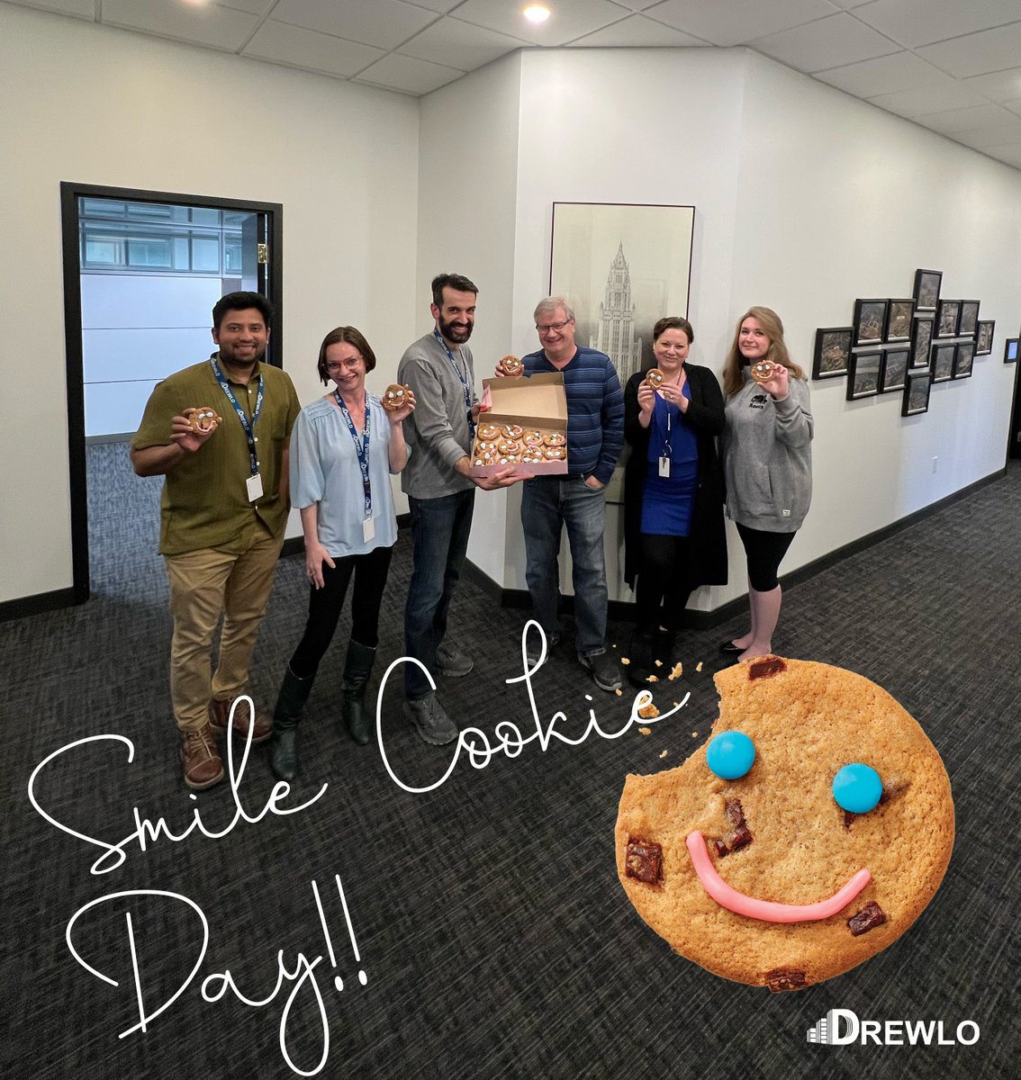 It is Smile Cookie™ Day at Drewlo! 🍪 

100% of the proceeds will support local charities and organizations in our community! 😊

#SmileCookieDay #DrewloCommunity #SpreadJoy #SupportLocalCharities #CommunityLove #SmileCookie #TimHortons #CharitySupport
