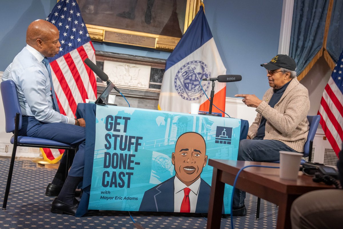 Congratulations to Dr. Clarence B. Jones who will be receiving the Presidential Medal of Freedom! He recently sat down with @NYCMayor to talk about the legacy of Dr. Martin Luther King Jr. and how he helped draft the 'I Have A Dream Speech.' Listen here: open.spotify.com/episode/5K8bXV…