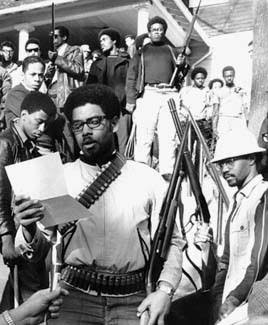 Students protesting the Vietnam War literally carried guns in to universities. Stop whitewashing history.