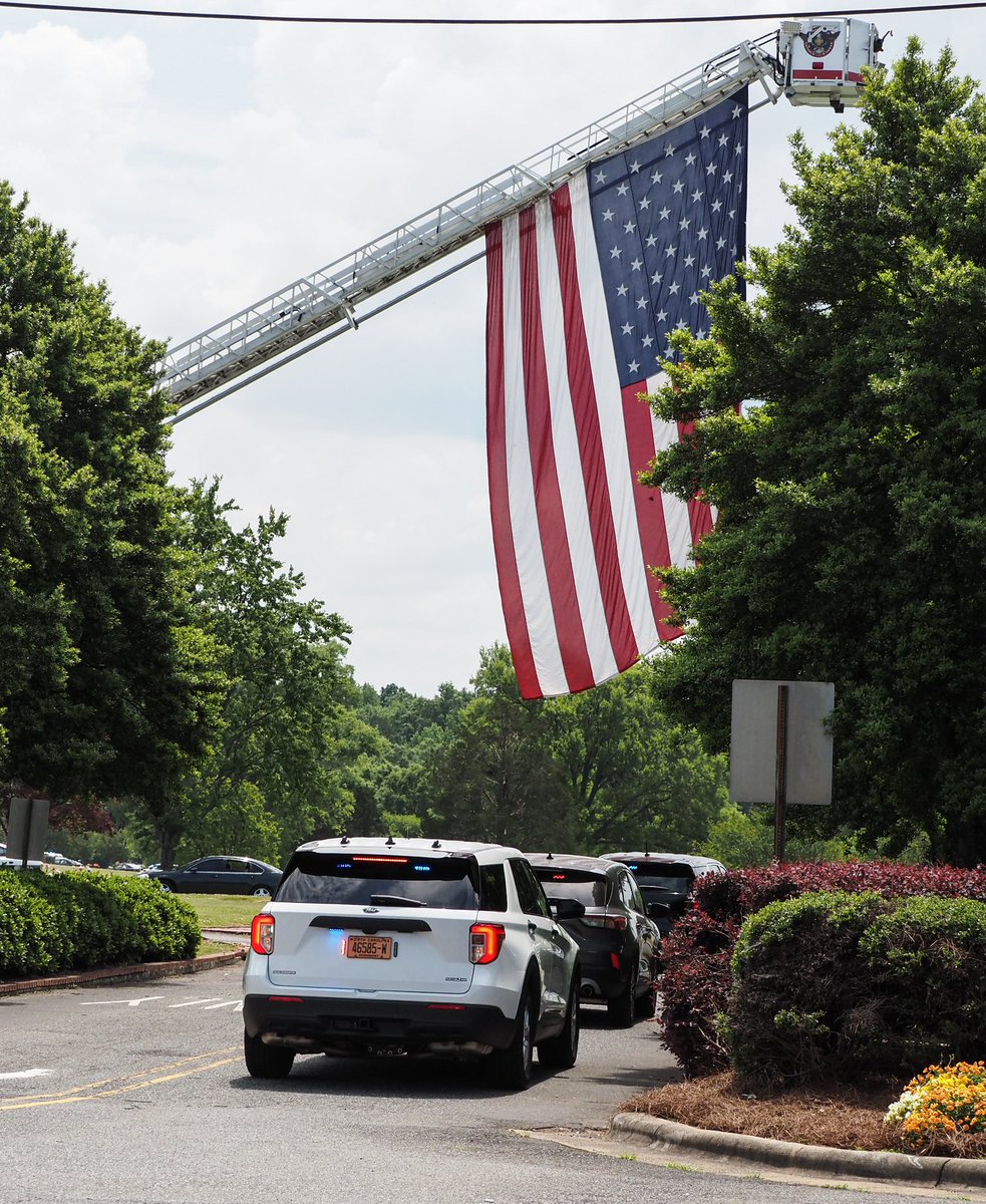 CMPD's tweet image. Officer Eyer, thank you for your service. Rest easy hero.