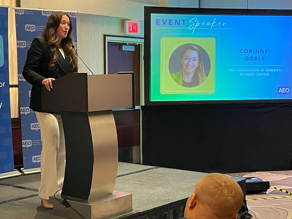 While today marks the last 2 days of #NationalSmallBusinessWeek 2024, AEO &amp; our partners in the SMB ecosystem like Corinne Goble of <a href="/AWBC_USA/">AWBC</a> know that Small Business Week happens 52 times in a year! Stay tuned for more recaps from the #RegionalCouncilsSummit &amp; CEO Reception.
