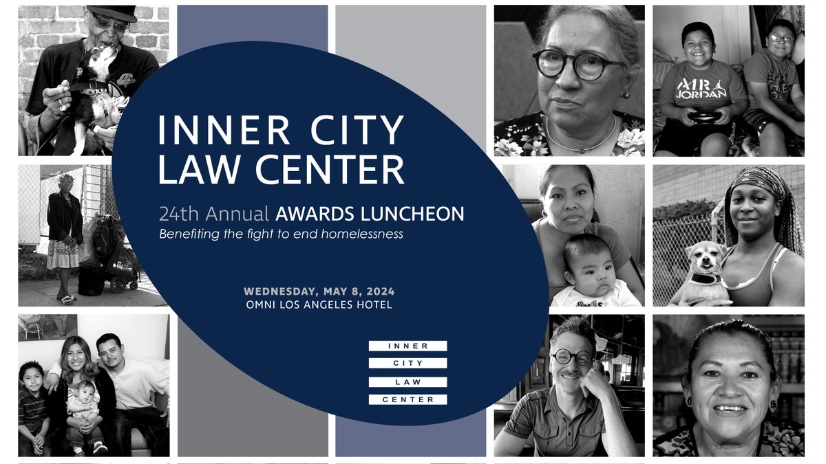Don't miss @InnerCityLaw's Annual Awards Luncheon 🎉 May 8th 📅 Honoring Richard Chernick, @JAMSADR and @Crowell_Moring for their #housingjustice & #legalaid work. Get your tickets now! 🎟️ 2024luncheon.funraise.org