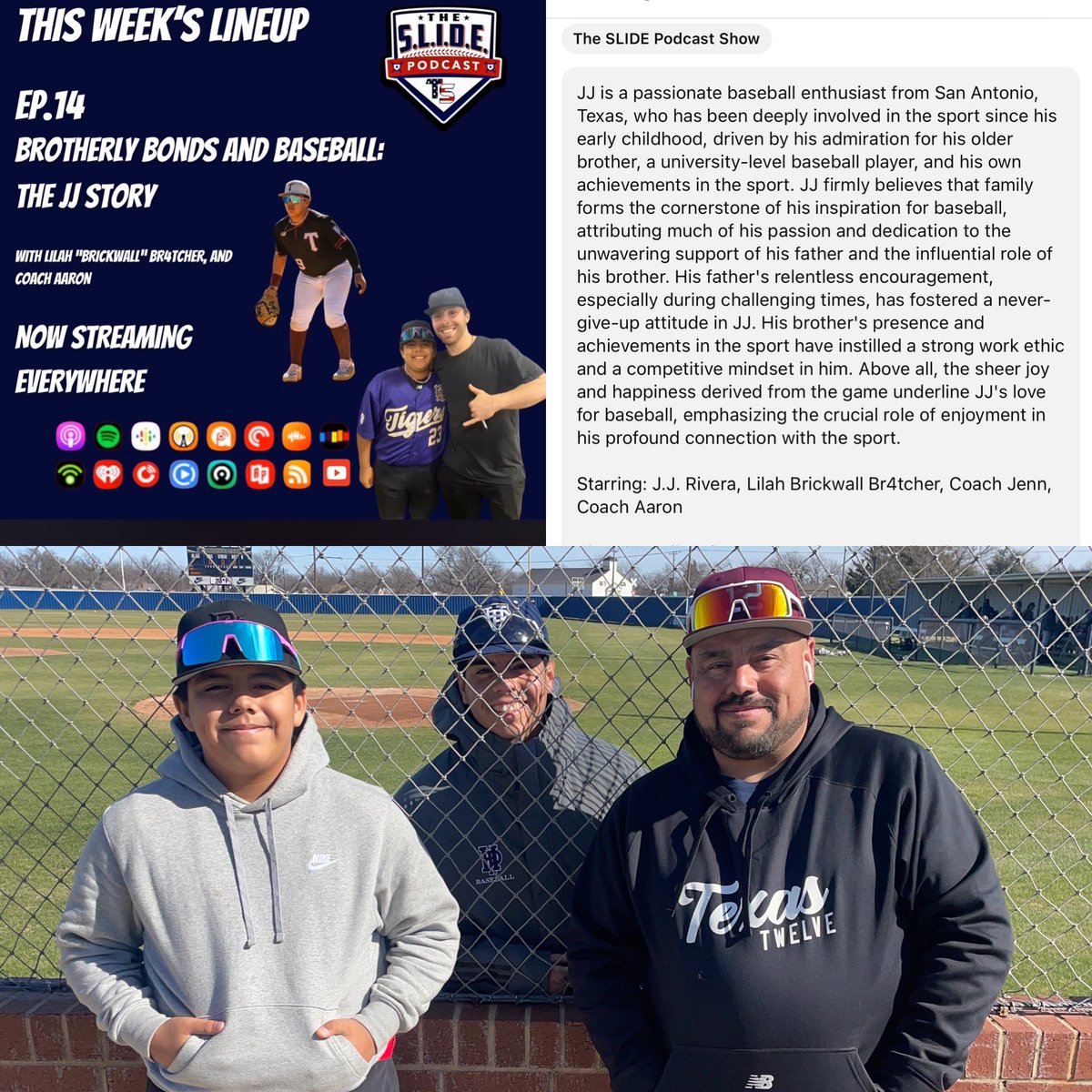 raisingballplayers (@jr5286rivera) on Twitter photo <a href="/jj_rivera99/">JJRivera99</a> in his first baseball podcast <a href="/TheSlidePod/">The Slide Podcast</a> ! youtu.be/fkN4tJJ91u0?fe… Great first interview! From being made left handed to receiving a 6A state medal as a bat boy. <a href="/TwelveBaseball/">Texas Twelve</a> <a href="/PGYouthBB/">Perfect Game Youth</a> <a href="/FiveToolTexas/">✭Five Tool Texas✭</a> <a href="/TxBaseballRpt/">The Texas Baseball Report</a> @texpremier <a href="/catcherswing/">Zach Luevanos</a> <a href="/leemicahthomas/">Lee Thomas</a> <a href="/jj_rivera99/">JJRivera99</a> in his first baseball podcast <a href="/TheSlidePod/">The Slide Podcast</a> ! youtu.be/fkN4tJJ91u0?fe… Great first interview! From being made left handed to receiving a 6A state medal as a bat boy. <a href="/TwelveBaseball/">Texas Twelve</a> <a href="/PGYouthBB/">Perfect Game Youth</a> <a href="/FiveToolTexas/">✭Five Tool Texas✭</a> <a href="/TxBaseballRpt/">The Texas Baseball Report</a> @texpremier <a href="/catcherswing/">Zach Luevanos</a> <a href="/leemicahthomas/">Lee Thomas</a>