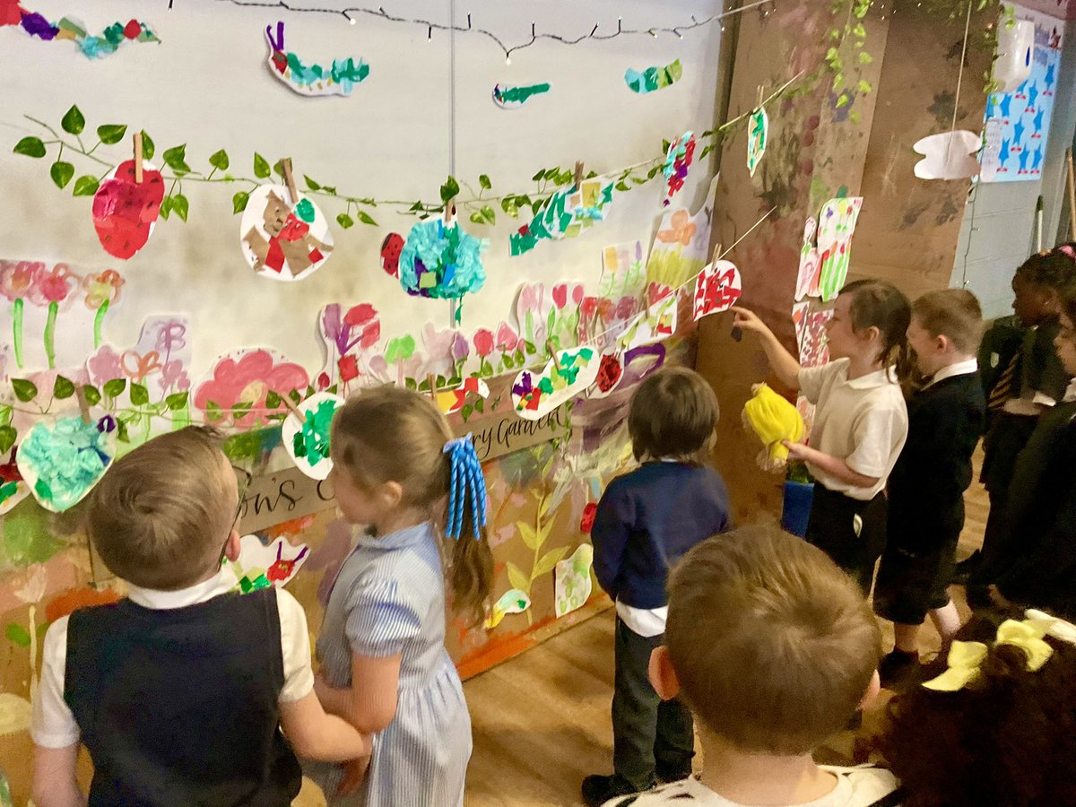 Thank you to everyone who came to see ‘Reception’s Extraordinary Garden’ today. We loved showcasing how much artistic talent we all have. Our work was inspired by some wonderful people, Sam Boughton, Fletcher Prentice and Eric Carle 🐛🌷🌿 @carlemuseum @ReceptionP_CCPS @CroxtethC