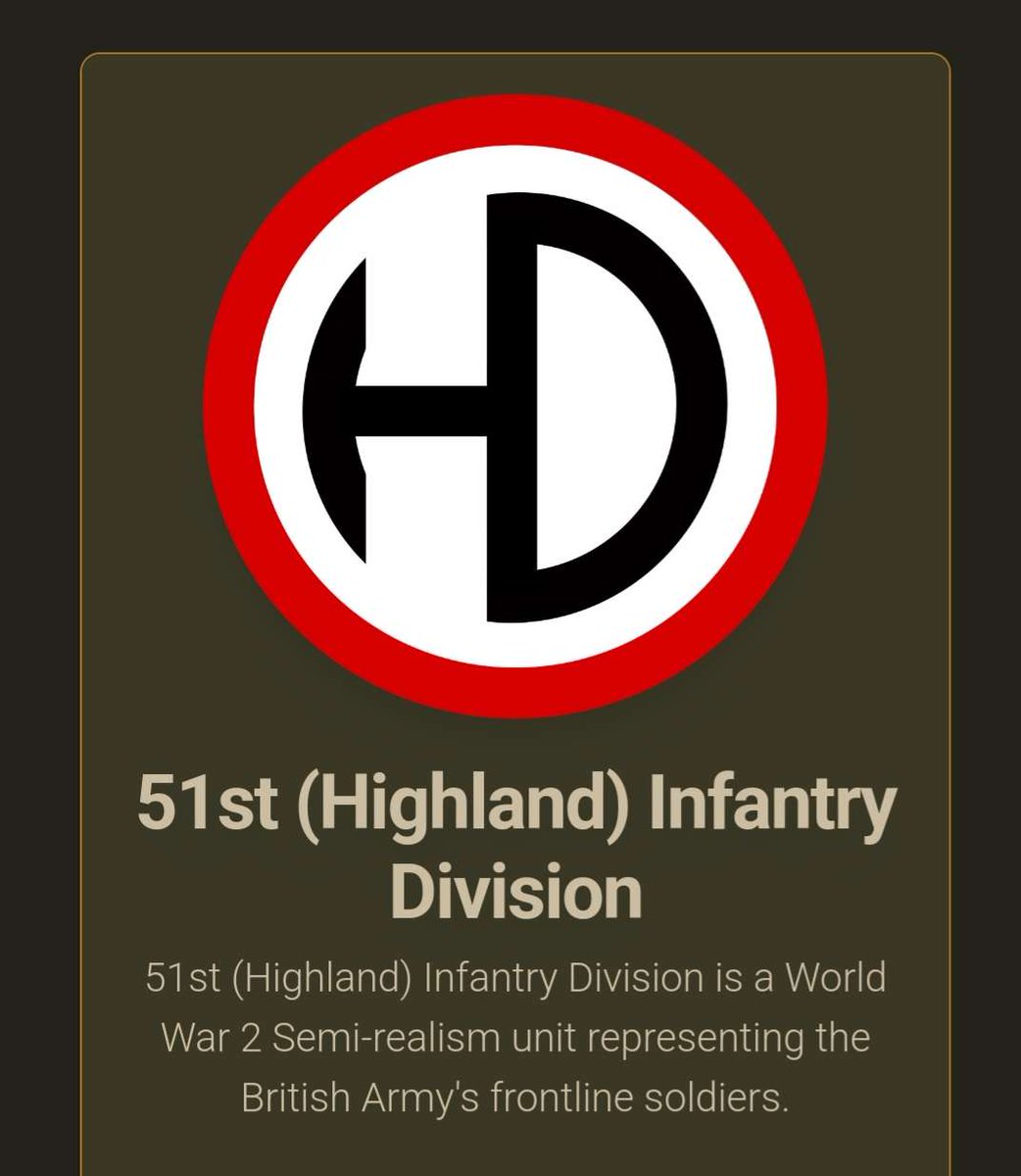 MilsimUnits's tweet photo. Seeking to recapture the visceral experience of our grandfathers on the battlefields of Europe? Dive into the immersive world of the 51st (Highland) Infantry Division! Having joined us on @MilsimUnits, head to https://t.co/eXdhWmxmfG to discover more.
#findaunit #milsim #Arma3 #WWII #reenactment #historybuffs #combatexperience #virtualreality #gamers