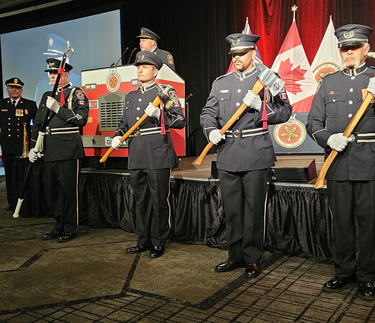 This afternoon the OAFC honoured the lives of the chief officers who have passed away since our last conference. #OAFC2024