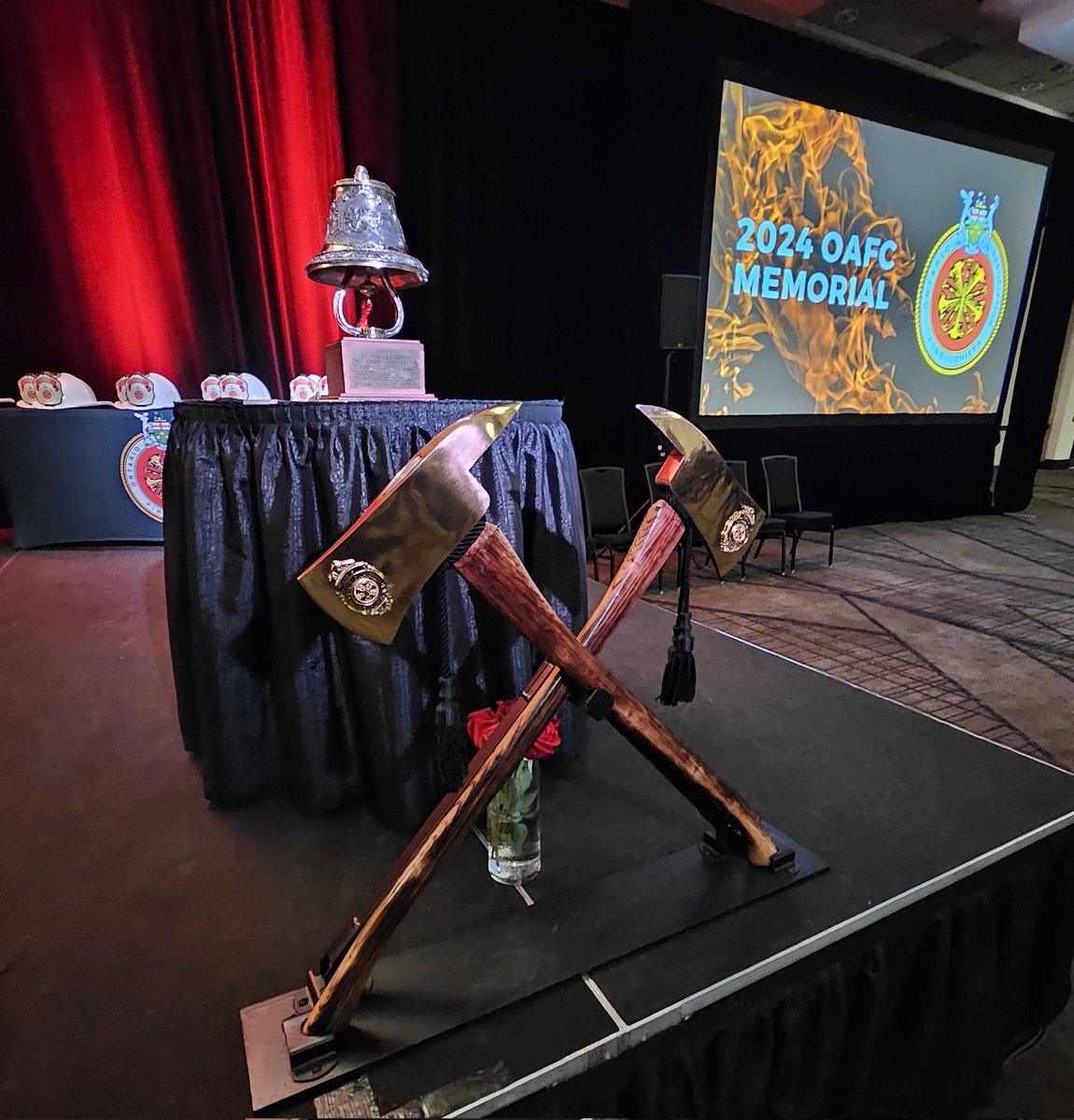 ONFireChiefs's tweet image. This afternoon the OAFC honoured the lives of the chief officers who have passed away since our last conference. 

#OAFC2024