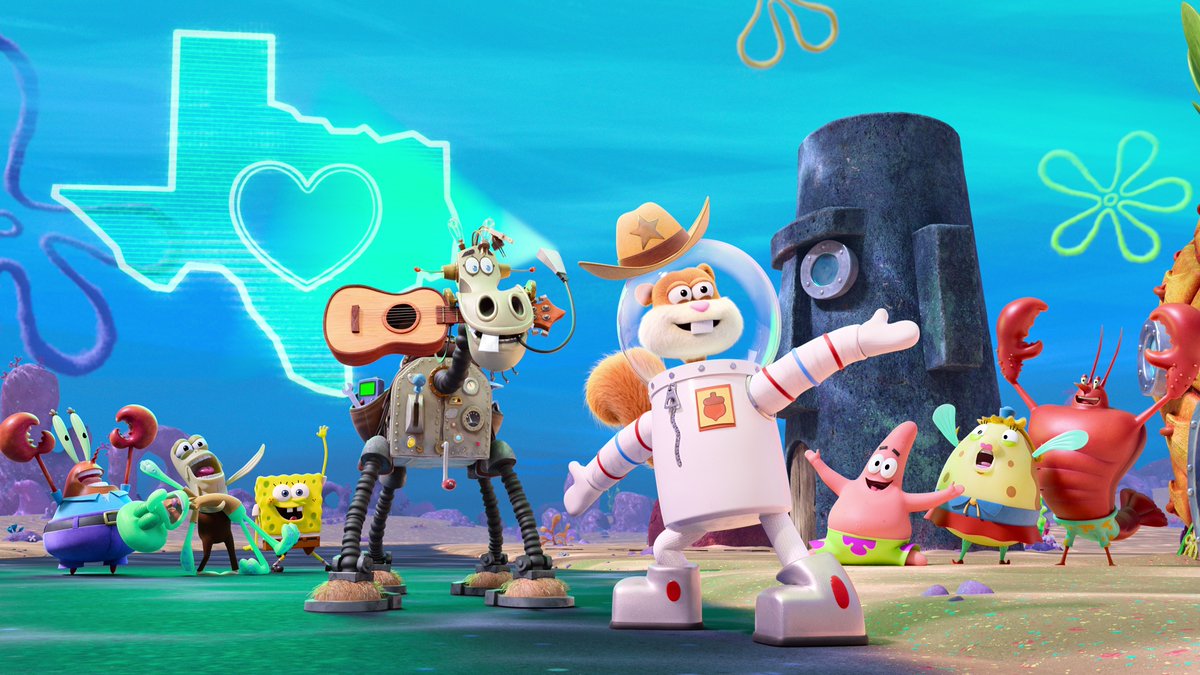 VAMOS LÁ, MENINAS ESQUILAS! 🧽🧑‍🚀🐿️ O filme A Missão de Sandy Bochechas, do universo de Bob Esponja, estreia dia 2 de agosto!