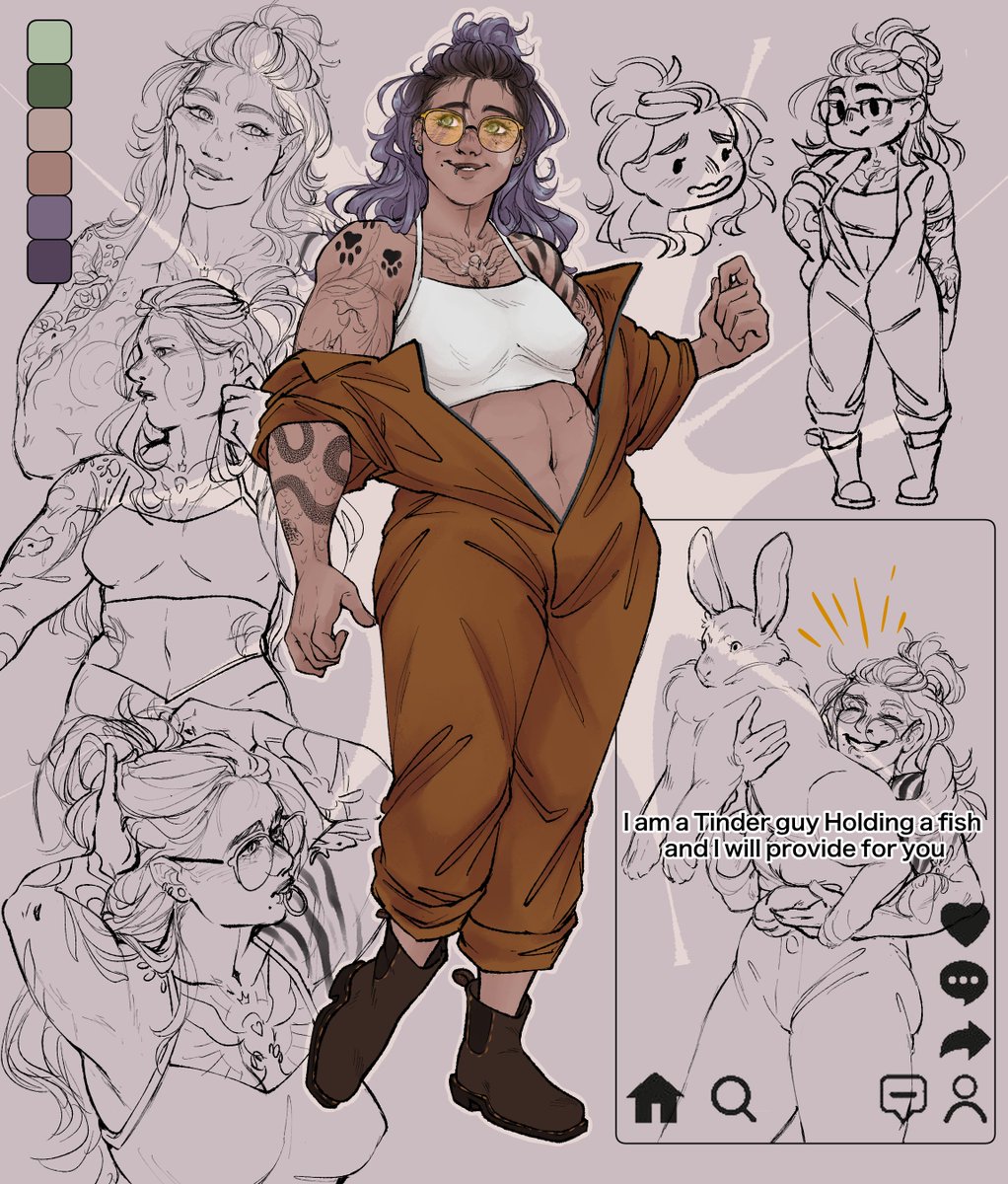 Get isekaied bitch ✨️ Kharma Moon-Sterling, soon to be vet turned druid