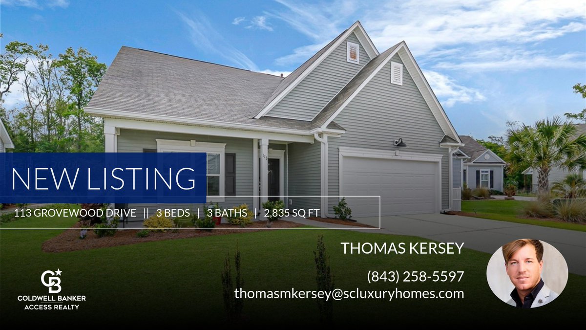 📍 New Listing 📍 Take a look at this fantastic new property that just hit the market located at 113 Grovewood Drive in Bluffton. Reach out here or at (843) 258-5597 for more information tkersey.mycbhomes.com/showcase/113-g…