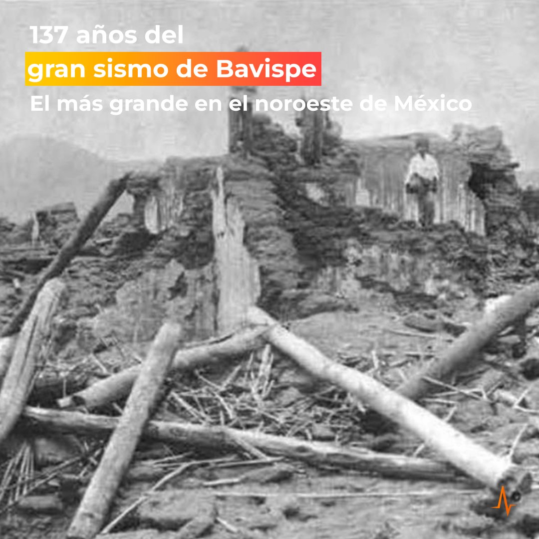 Uno de los grandes sismos de México, que han quedado en el olvido, es el de Sonora en 1887. Tuvo una magnitud entre 7.5 a 7.6 y es considerado como el más grande en el noroeste del país.

Conoce más del terremoto de #Bavispe aquí: news.skyalert.mx/noticias/gran-…

¿Conocías este sismo?