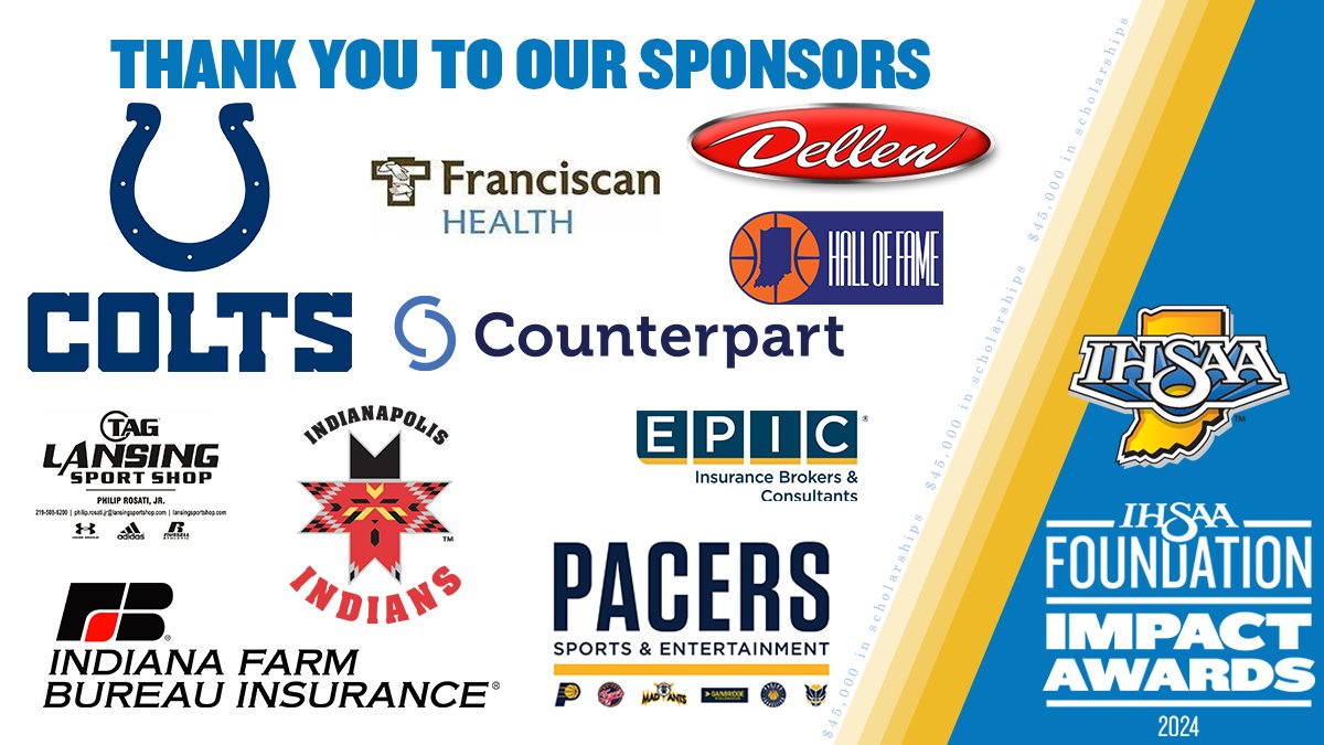 We could not make the #ImpactAwards2024 happen without our table sponsors willing to support our student-athletes. Thank you to our supporters who allow for the honorees, their friends and family, to focus solely on enjoying the night and being recognized.