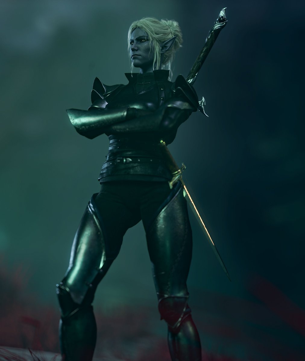 this armour on minthara + the sword at her hip 🥴