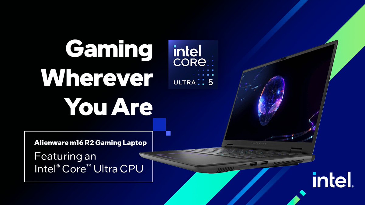 Smaller in stature, not power. The @Alienware m16 R2 Gaming Laptop with an #IntelCore Ultra CPU, gives you the freedom to game everywhere. intel.ly/3UHwZf9