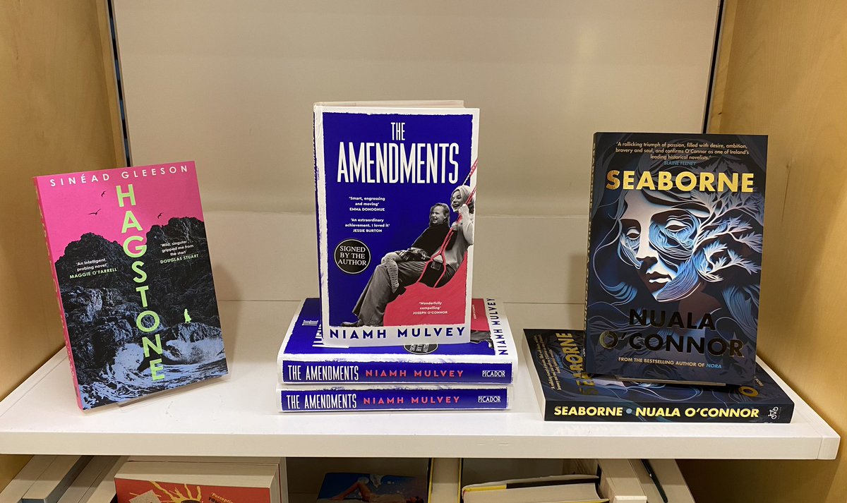 #Seaborne by Nuala O’Connor here in some singular company in the beautiful bookshop in @NGIreland @NualaNiC @sineadgleeson @neevkm
