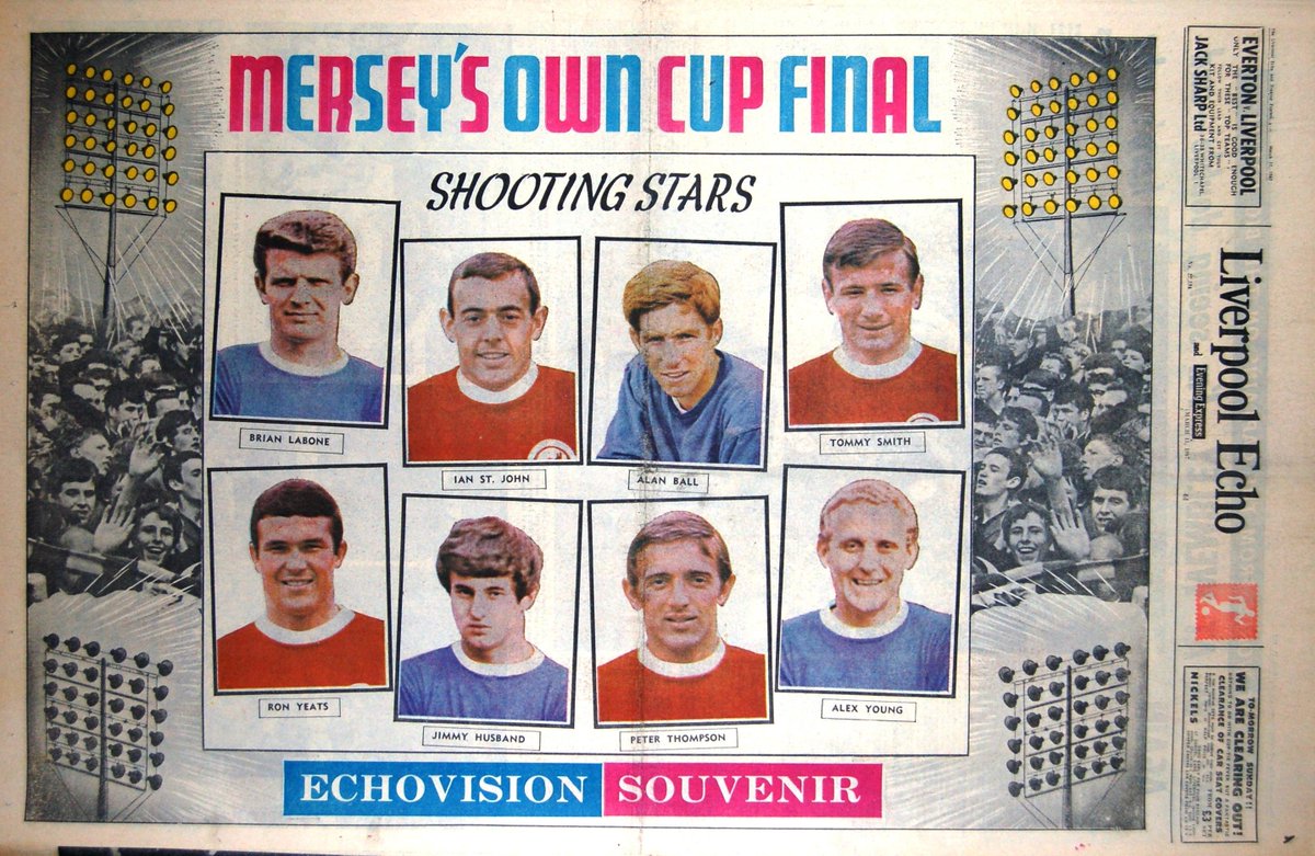 Liverpool Echo Cover-Mersey's Own Cup Final. March 11th 1967 at Goodison Park. Everton 1-0 Liverpool.