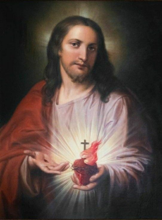 'Behold this Heart which has so loved men that it has spared nothing, even to exhausting and consuming itself, in order to testify its love.'
  ~Jesus said to St. Margaret Mary Alacoque

Heart of Jesus, vessel of justice and love, have mercy on us! 

#FirstFriday 
#SacredHeart