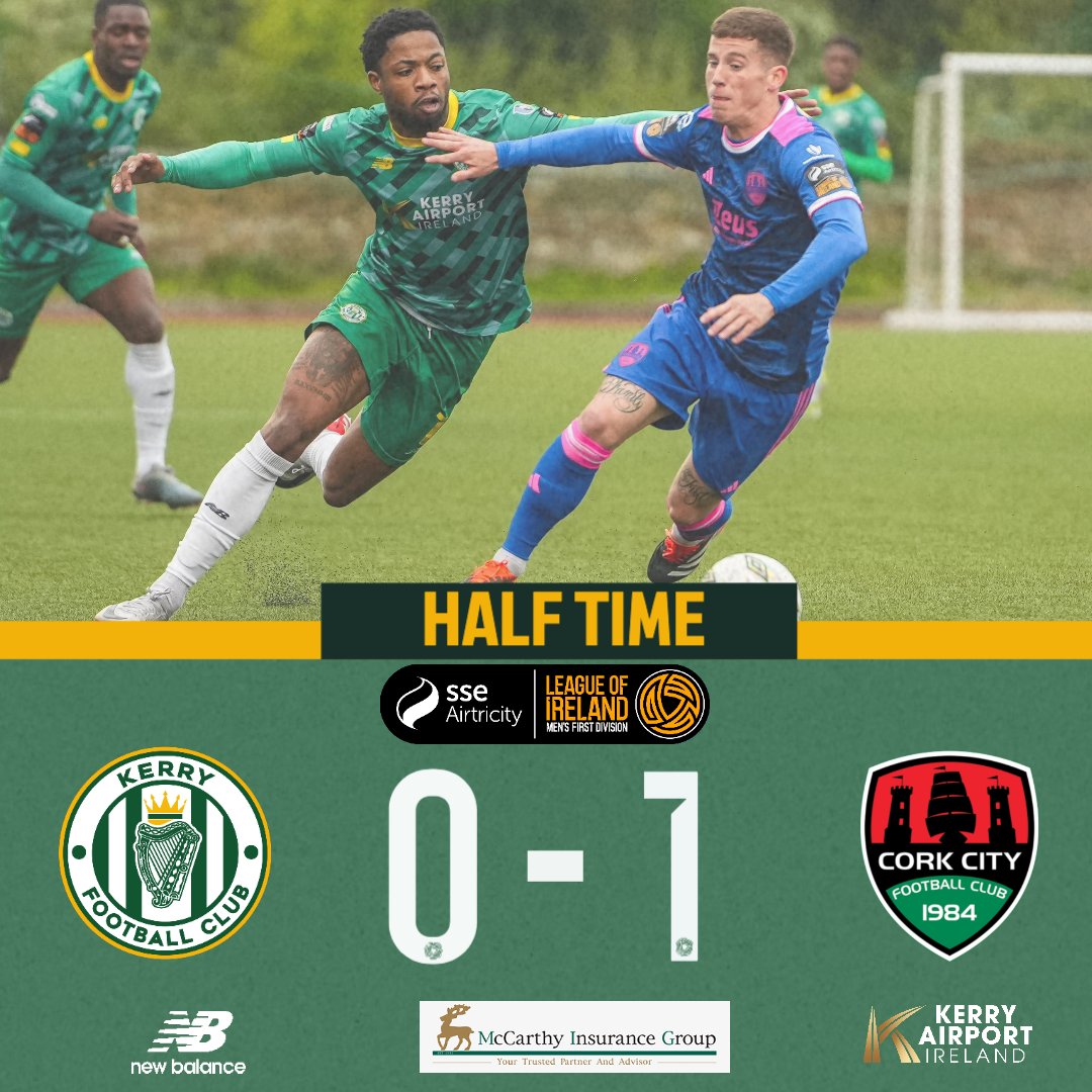 McLaughlin's penalty the difference at the break in Mounthawk Park

📸 David Corkey

#WeAreKerryFC #EnterTheKingdom