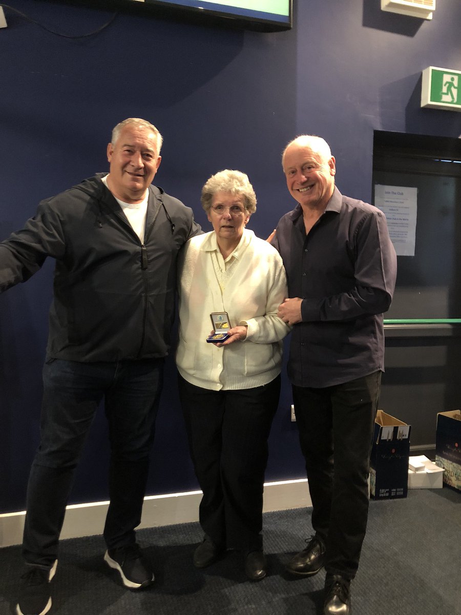 Last, but certainly not least… 

Everyone in local non league football knows Ann Holland and knows of the seven decades of hard work she’s put in. 

Tonight, she officially becomes one of our vice presidents. 

An incredible achievement and well deserved 💙👏🏻

#HallamFC