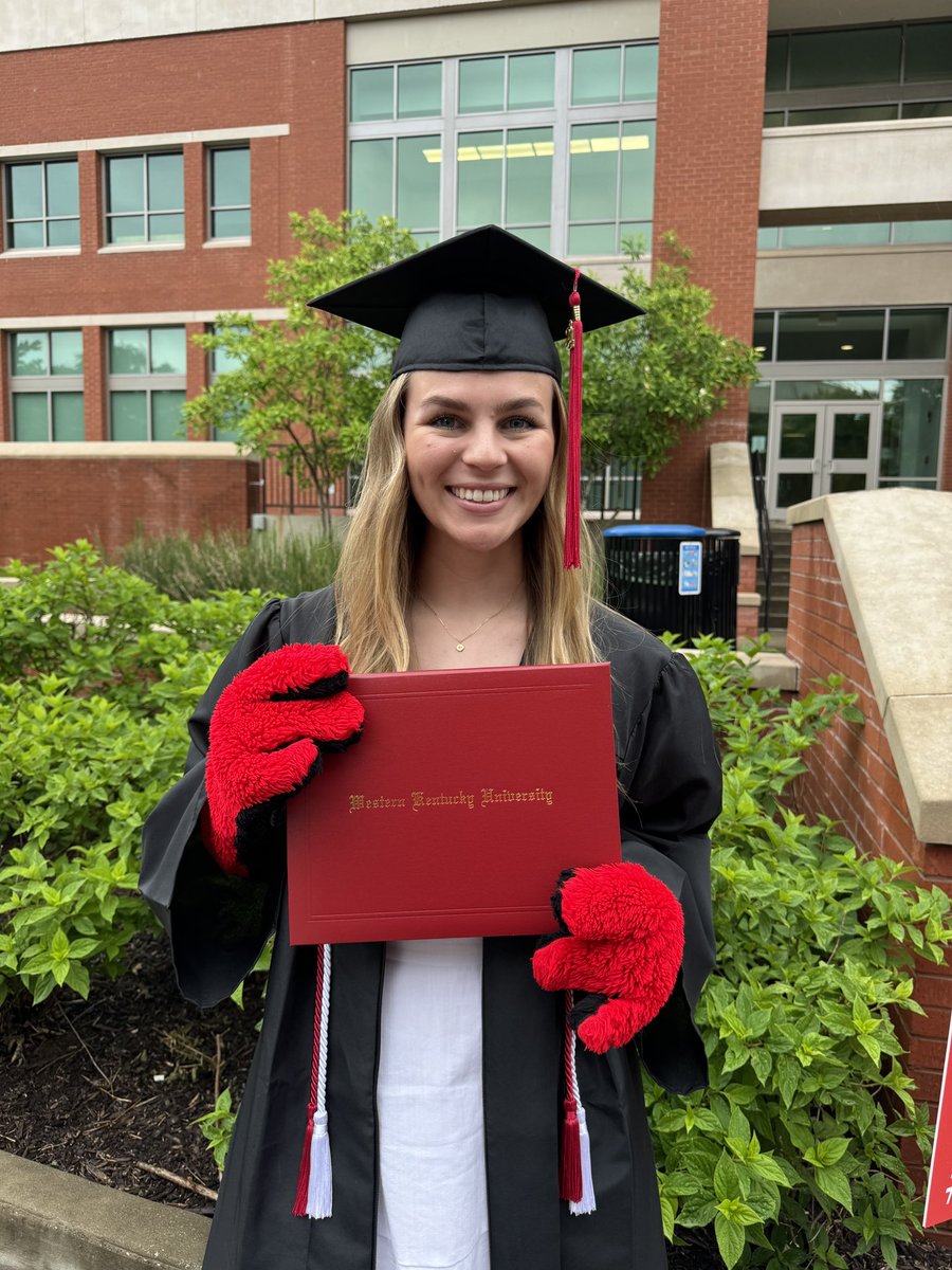 Congratulations to all new @wku graduates. Especially our own Cadet Kari Glasscock and Police Recruit Laura Ferguson (pictured.) Recruit Ferguson is rumored to have a close, personal relationship with BGKY’s biggest (&reddest) celebrity, Big Red.