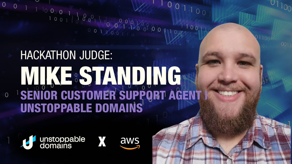 Introducing Mike, one of our judges for the Web3 and AI Hackathon with @awscloud and @devpost 🚀 With over two years of experience as a senior support agent at Unstoppable, Mike is a seasoned expert in blockchain technology. His early adoption of Bitcoin in 2009 and involvement…