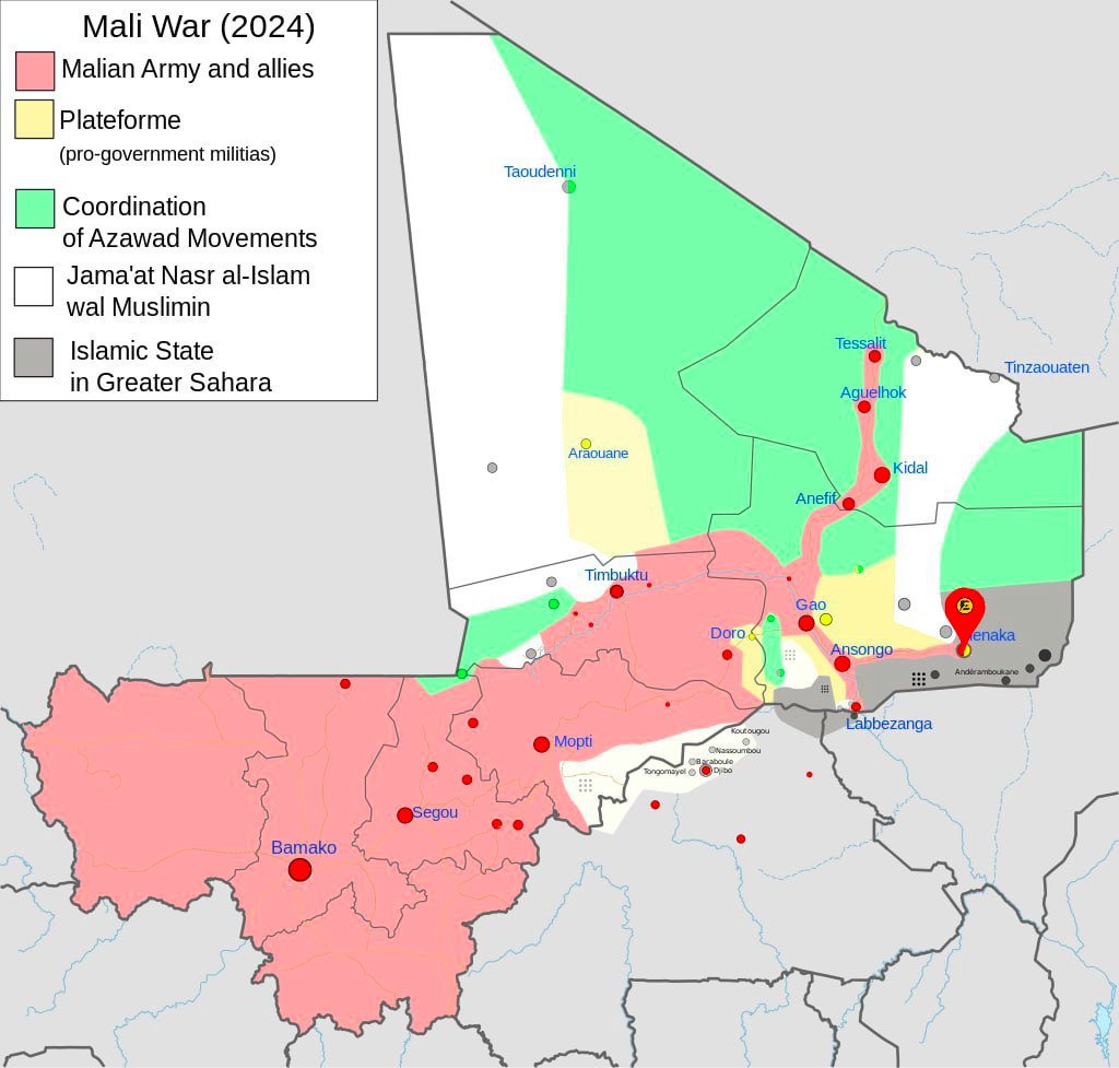 Save the Children afferma che + di 140.000persone a Menaka, in #Mali, fra cui 80.000bambini, affrontano malnutrizione e malattie x blocco di forniture umanitarie da parte dell'ISGS (Islamic State in the Greater Sahara), che dura da mesi. Una delle emergenze ignorate dal mondo!