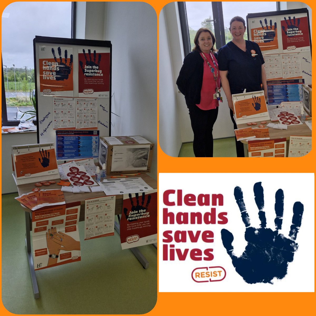 Celebrating WHO International Hand Hygiene Day in Thurles Primary Care Centre today! A great refresher on hand hygiene technique and lots of interest in the quiz run by the Community Intervention Team, fingers crossed for all the entries! #infectionprevention #cleanhands