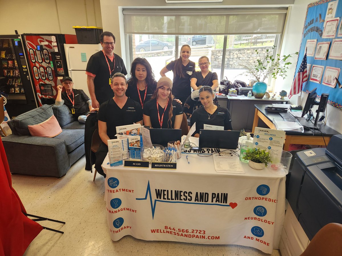 The amazing team at Wellness and Pain poured into our teachers to kick off Teacher Appreciation Week. What a wonderful way to thank our teachers/staff for their time and dedication. ❤️💙 #TeacherAppreciation