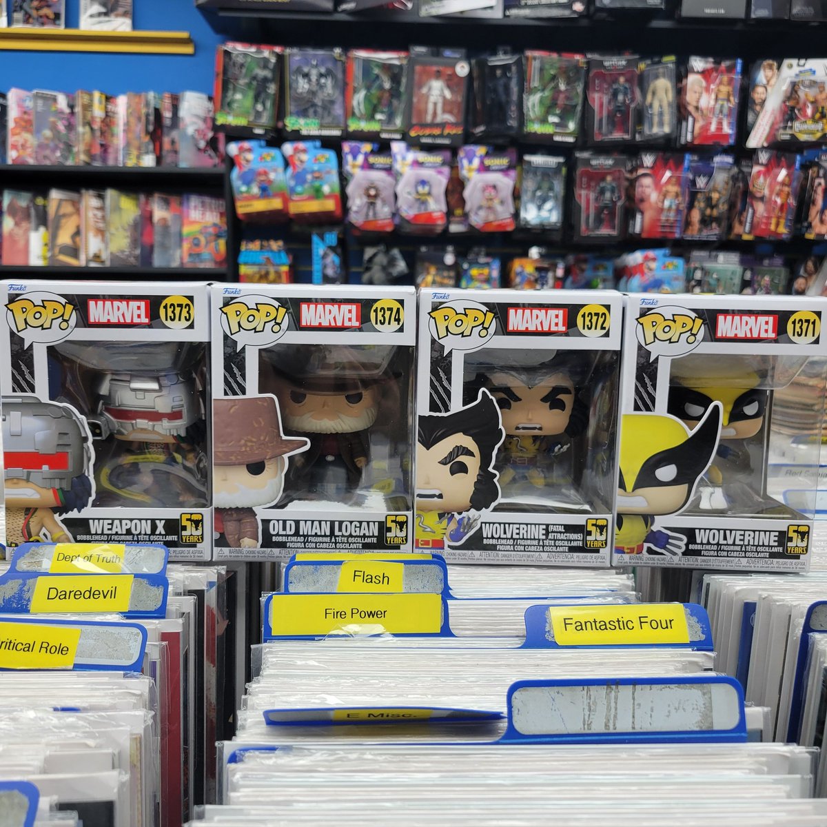 Celebrate 50 years of Wolverine with these awesome new Funko Pops showcasing awesome moments of the famous X-men! Grab them while you can & make us your toystore! #comics #comicbooks #xmen #wolverine #funko #funkopop #collectibles #toys #toystore