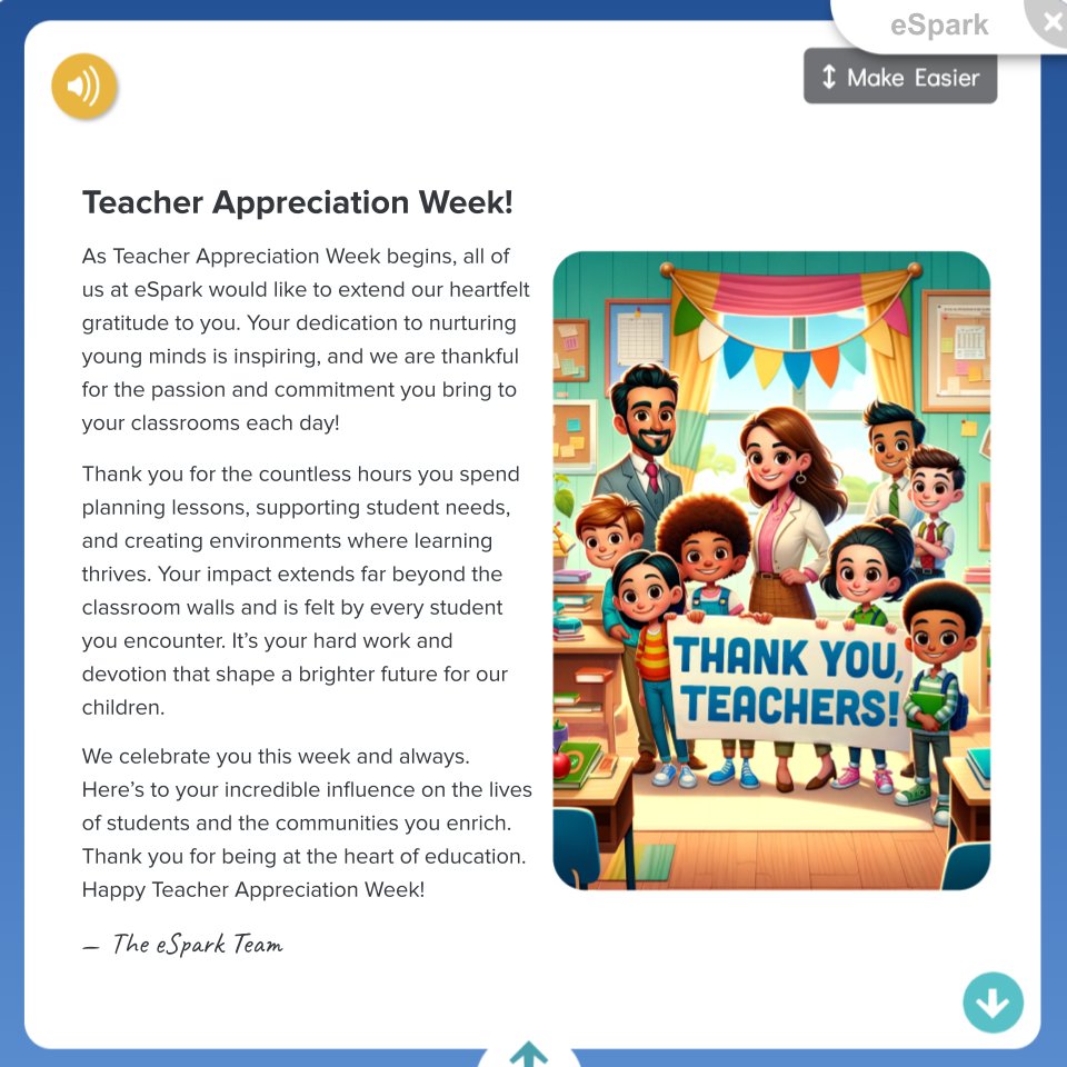 We could go on and on expressing our gratitude for educators, so here's the short version. Happy Teacher Appreciation Week!

#TeacherAppreciationWeek #ThankATeacher #TeacherLife #EducationMatters #TeacherAppreciation