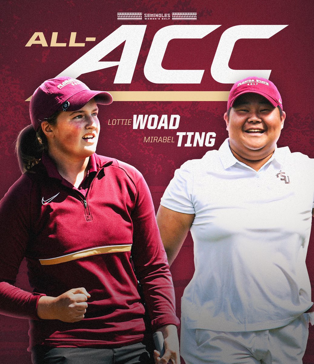ALL-ACC🚨‼️ @LottieWoad and Mirabel Ting have been named All-ACC👏 #OneTribe | #GoNoles