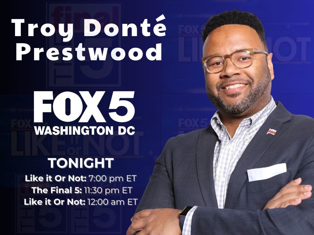 You been asking for it so get ready for a night of epic proportions! Troy is taking over @fox5dc’s Like it Or Not and The Final 5 (Okay, not really). It’s a marathon, not a sprint! Stream it on fox5dc.com 😂😊 #fox5lion #thefinal5 #fox5dc #politics #socialcommentary