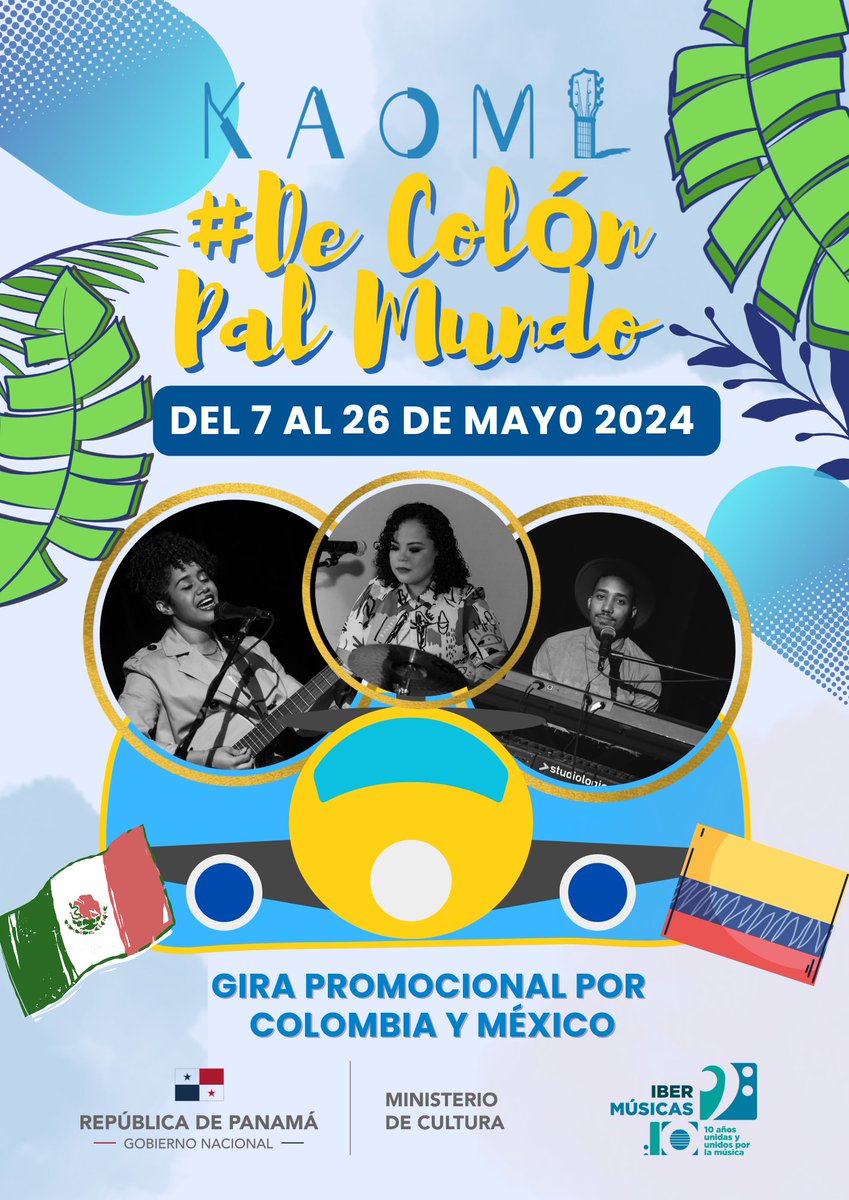 ¡Listos para irnos de gira! Súper agradecidos con toda la gente, amigos y familiares. En especial con <a href="/Ibermusicas/">IBERMÚSICAS</a> <a href="/MiCulturaPma/">Ministerio de Cultura</a>
Por habernos otorgado el premio de Circulación, para poder llevar al mundo nuestra música. Colombia y México nos vemos prontito. 
👩🏽‍🦱❤🧑🏾‍🦱✊🏽👩🏻‍🦱🔥