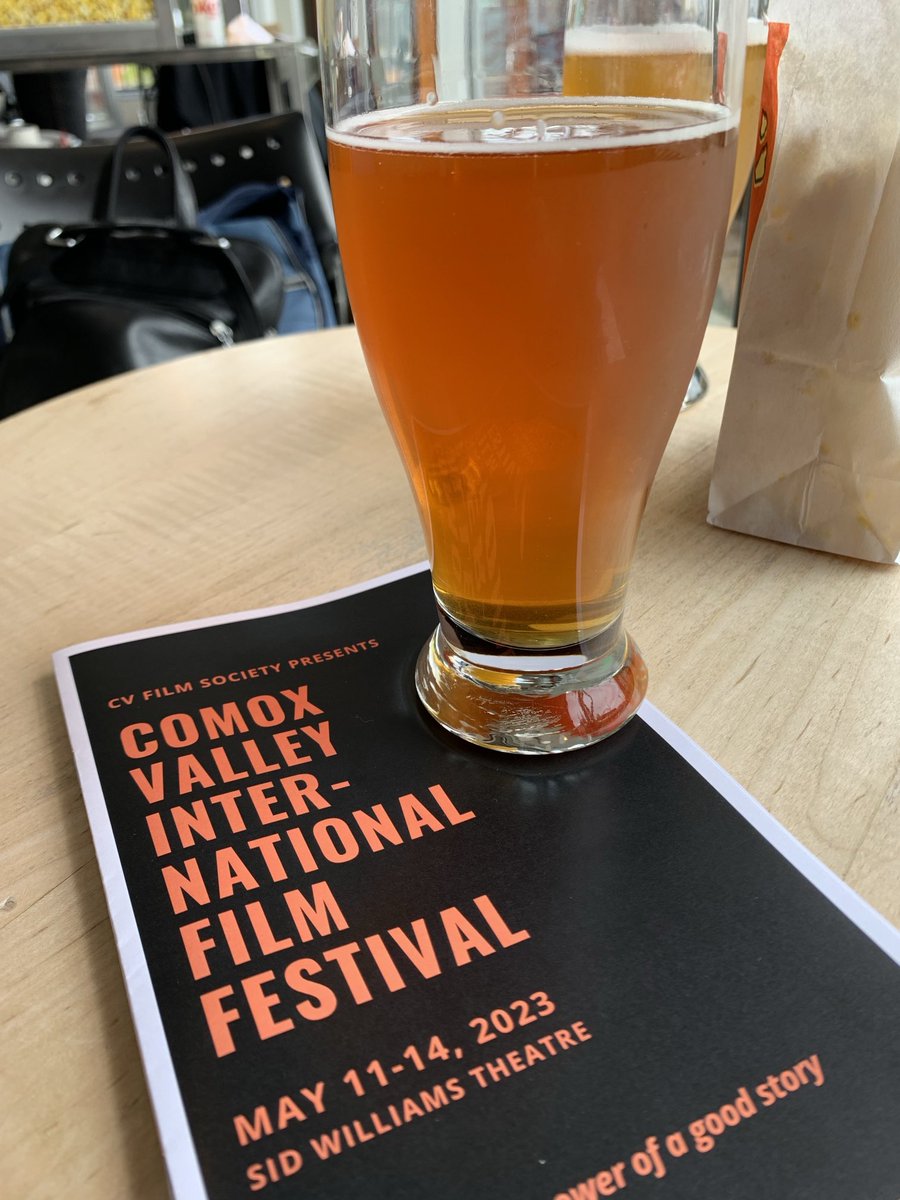 Having a Blue Buck before launching into the Comox Valley International Film Festival. Films from across Canada, plus the USA, Europe and Iran.