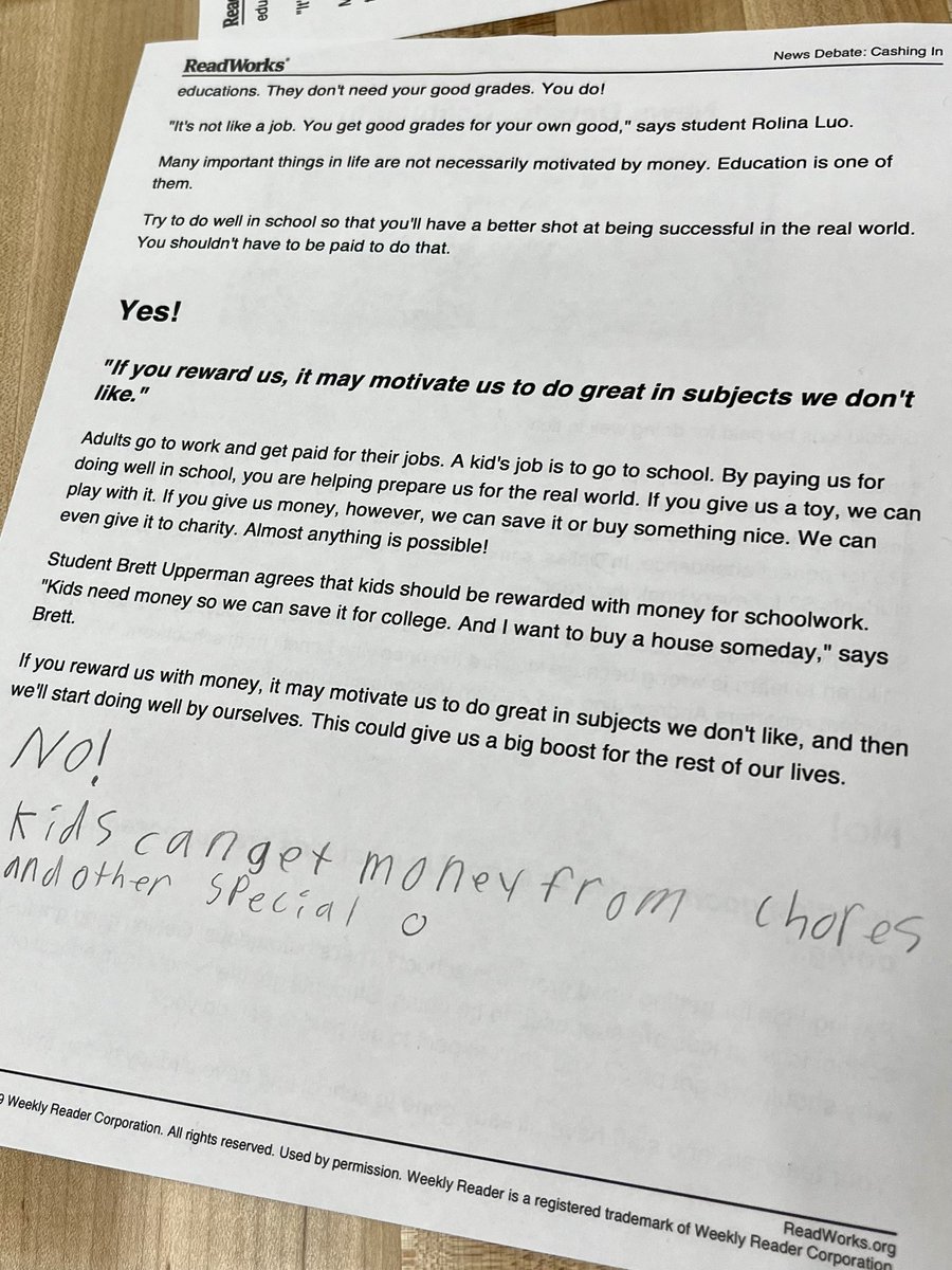 Cassie (@dunfordteach) on Twitter photo 🌟 Witnessed Ss in a captivating Socratic Seminar today! 💬💡 We debated paying students for grades. Some say grades are reward enough, others argue it could boost financial literacy. 🎓📚 <a href="/HESHawksSVVSD/">Principal Ball</a> #StVrainStorm 🌟 Witnessed Ss in a captivating Socratic Seminar today! 💬💡 We debated paying students for grades. Some say grades are reward enough, others argue it could boost financial literacy. 🎓📚 <a href="/HESHawksSVVSD/">Principal Ball</a> #StVrainStorm