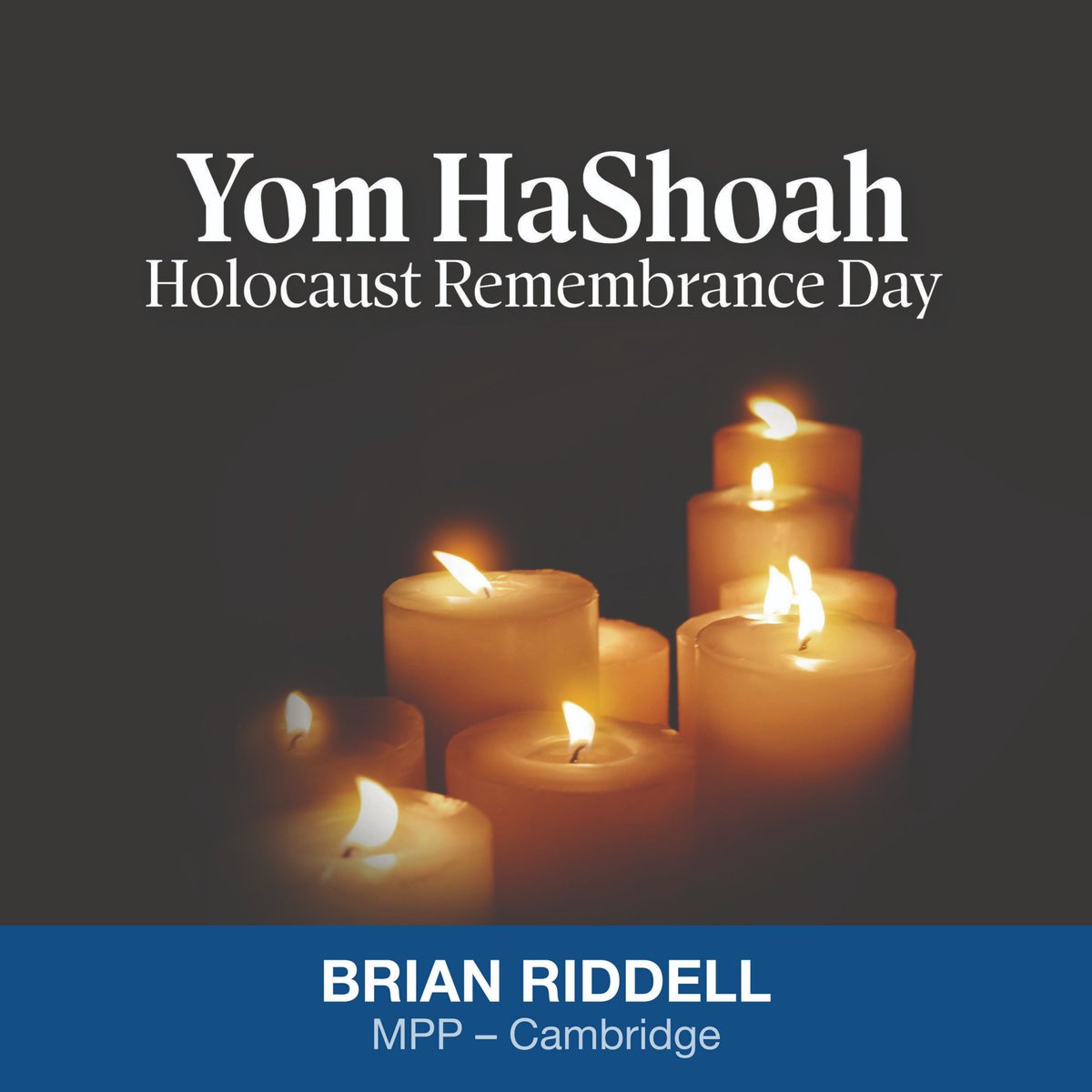 Today on #HolocaustRememberanceDay, we honour and memorialize the six million Jews and millions of other victims of the Holocaust. We must stand up against antisemitism, racism, and discrimination of any kind. #NeverAgain #YomHashoah