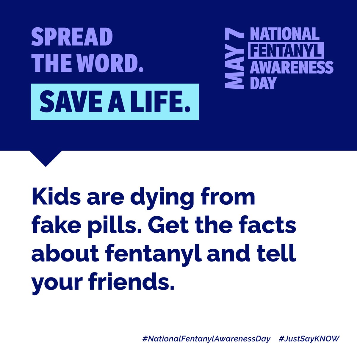 Fentanyl is used to make fake pills disguised as Oxycontin, Percocet and Xanax. You can’t fix real stress with fake pills. Take action and help your friends find the support they really need. For more information head to fentanylawarenessday.org. #NoRandomPills