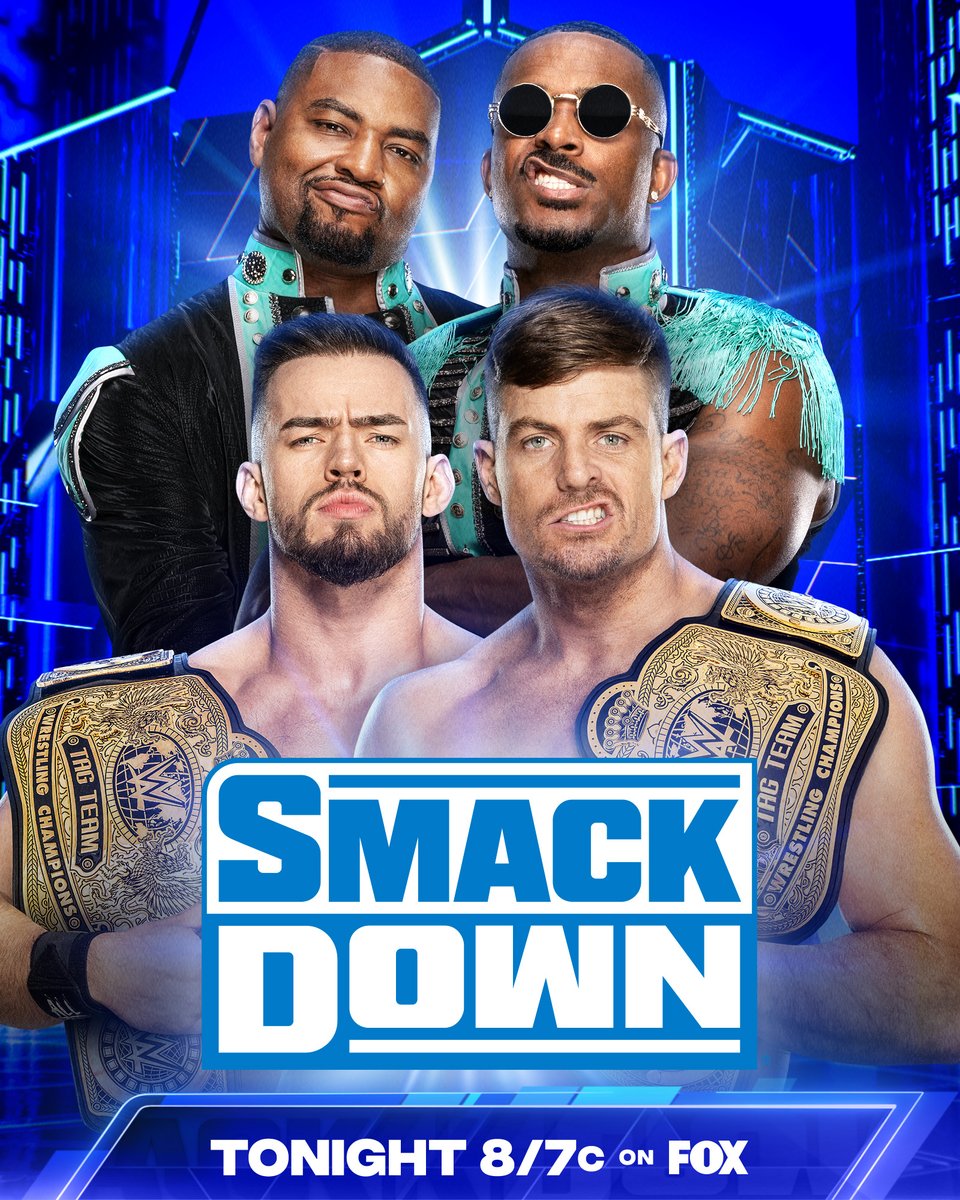 The WWE Tag Team Titles are on the line when @_Theory1 & @GraysonWWE defend against The #StreetProfits TONIGHT on #SmackDown! 📺 8/7c on @FOXTV