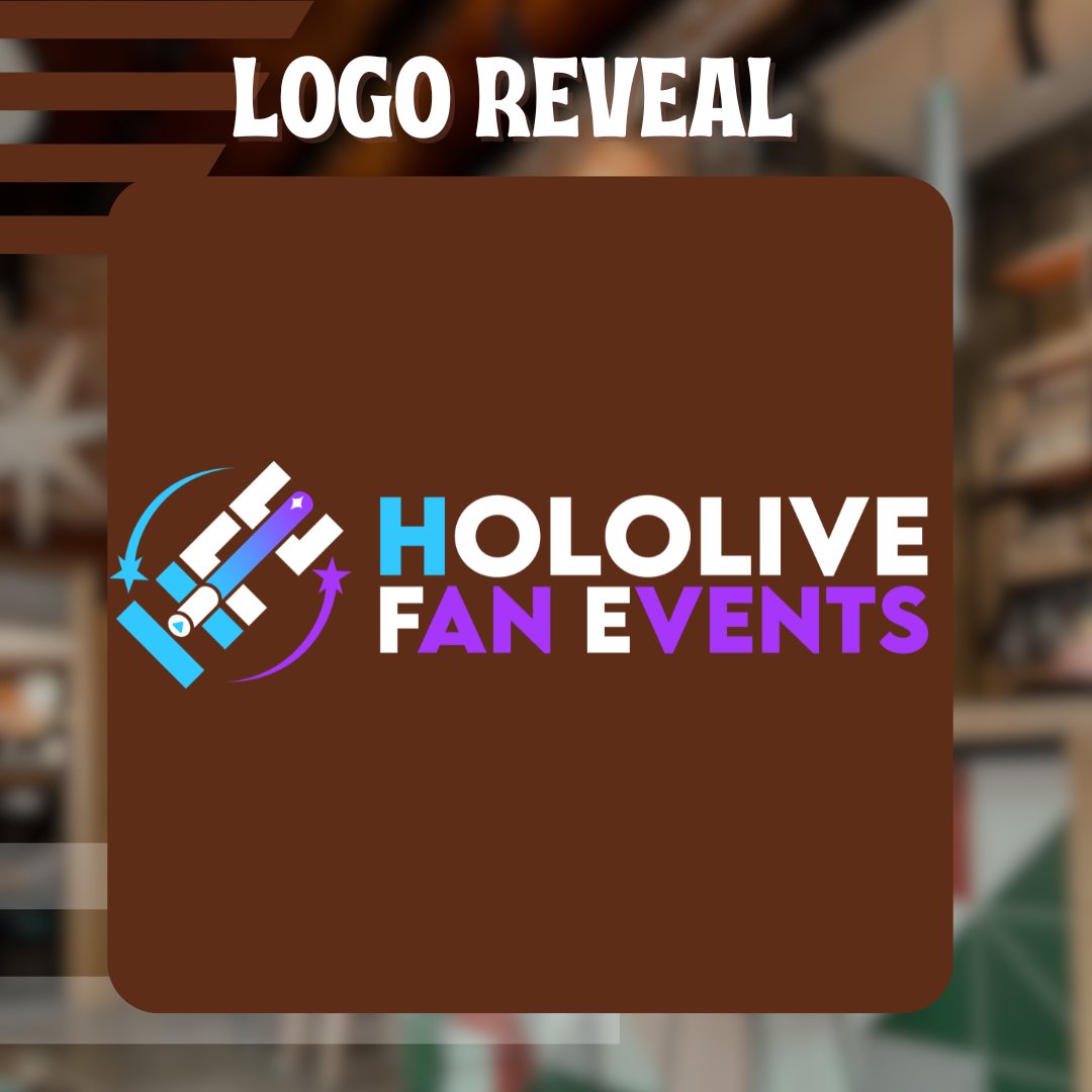 Introducing the Hololive Fan Events logo designed by @Quaraezha! We're brewing more news soon, so stay tuned! ☕️