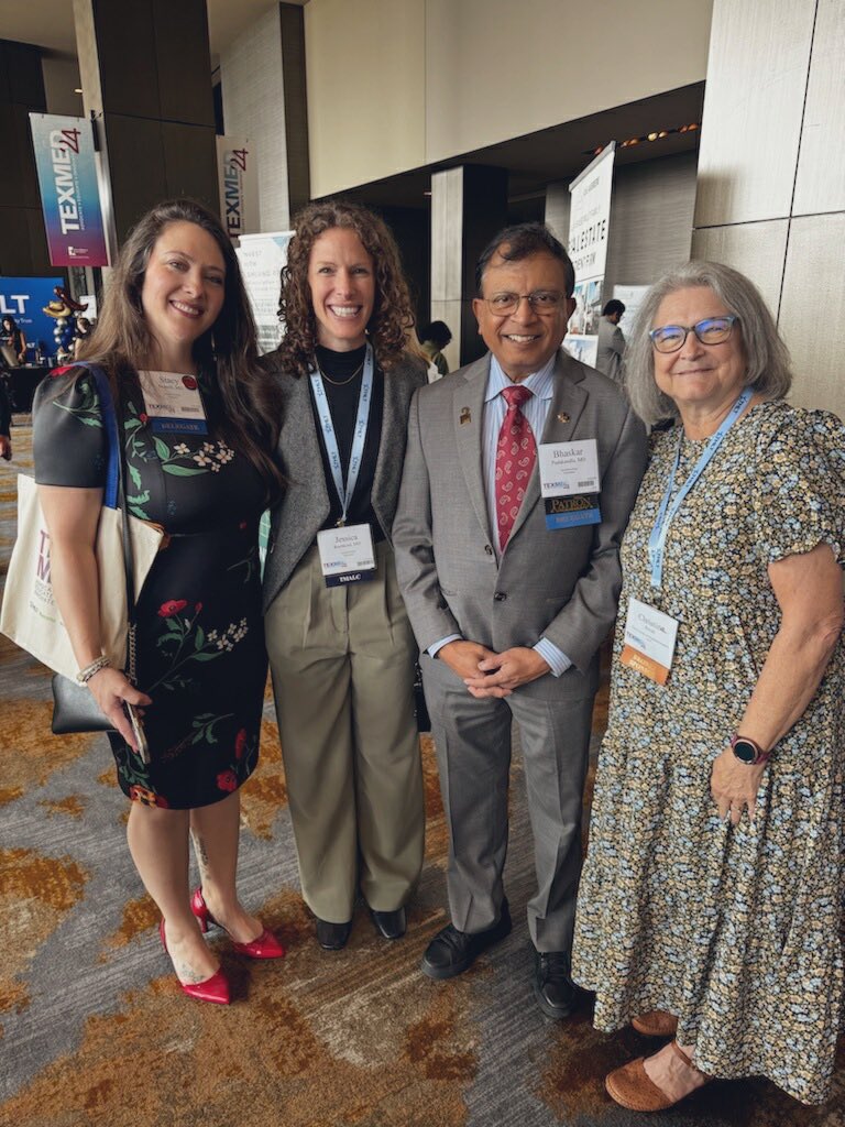 TSA’s current President @udaya_bhaskar49, TSA’s Executive Director and @stacynorrellmd @JessicaRochkind and Dr. Chelsey Casey representing anesthesiologists @texmed this year!