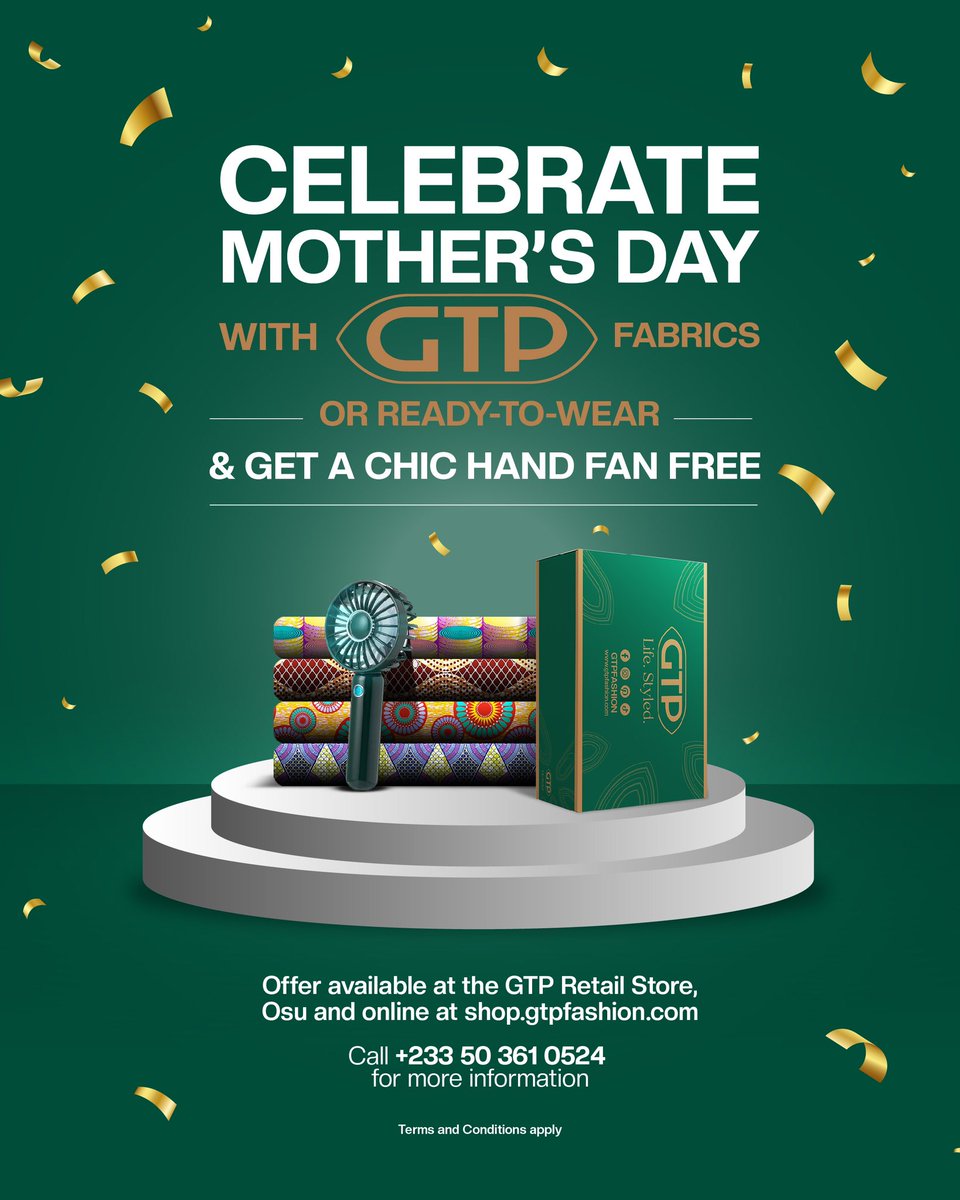 For your mother’s authentic love; gift her an authentic GTP and get a chic hand fan to complement her style.

#gtpnustyle #lifestyle #mothersday
