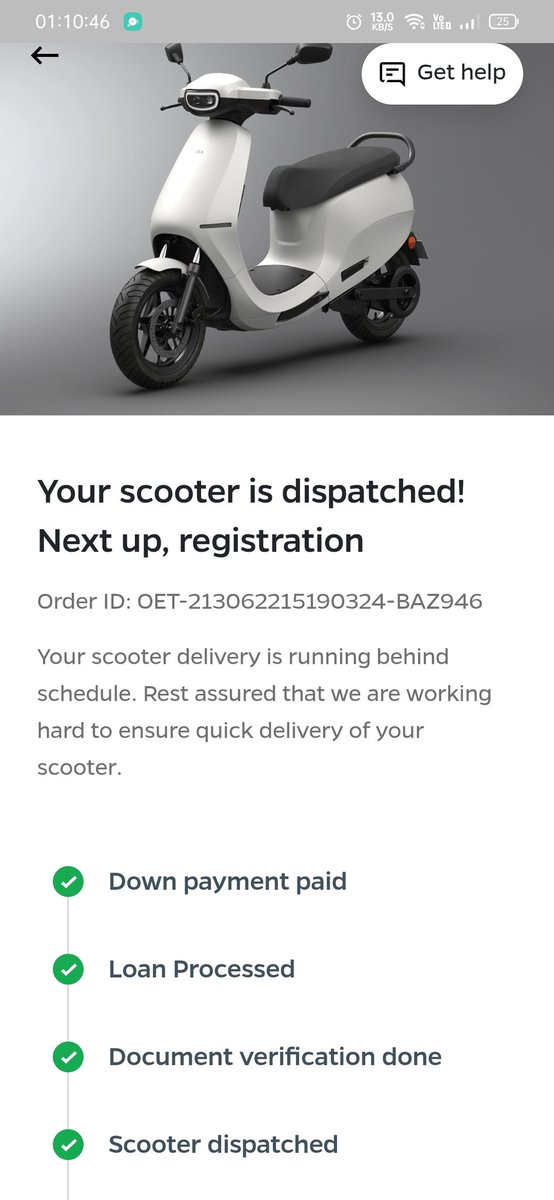 It is taking too long time.  Can I cancel it now? I am just tired of this.  I ordered on 25th March.  In the Jalpaiguri Ola experience center, they have told me they will deliver within 10 days max 15 days😢  @bhash