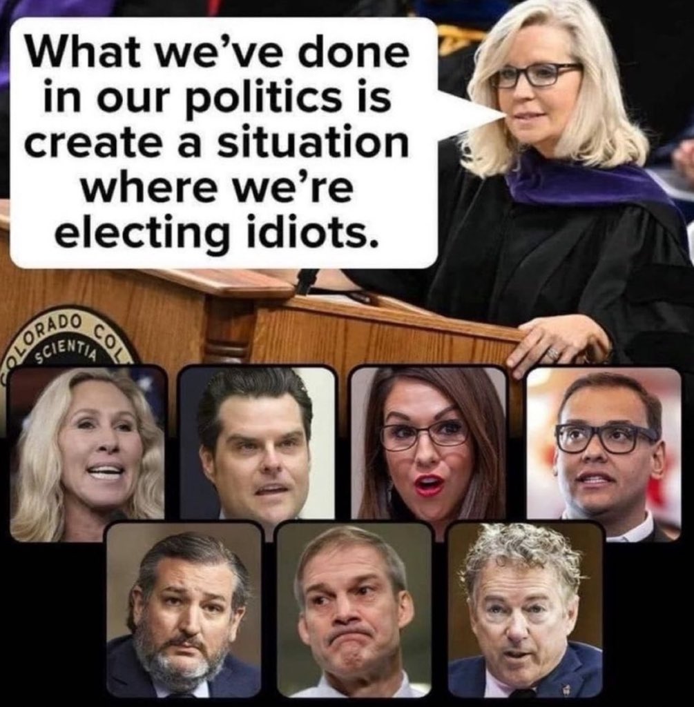 Just saying (@kangaroos991) on Twitter photo WHO agrees with Liz Cheney? ⤵️ WHO agrees with Liz Cheney? ⤵️