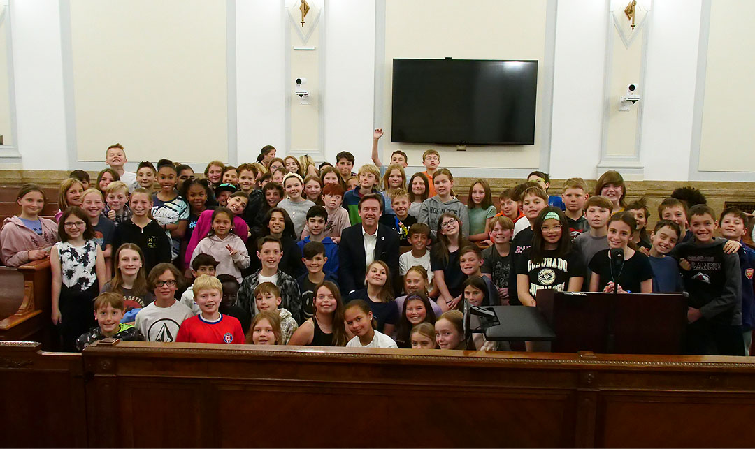 I had the best time hanging out with the Park Hill fifth graders who visited the City and County Building. Denver’s in great hands with the future mayors in this group!